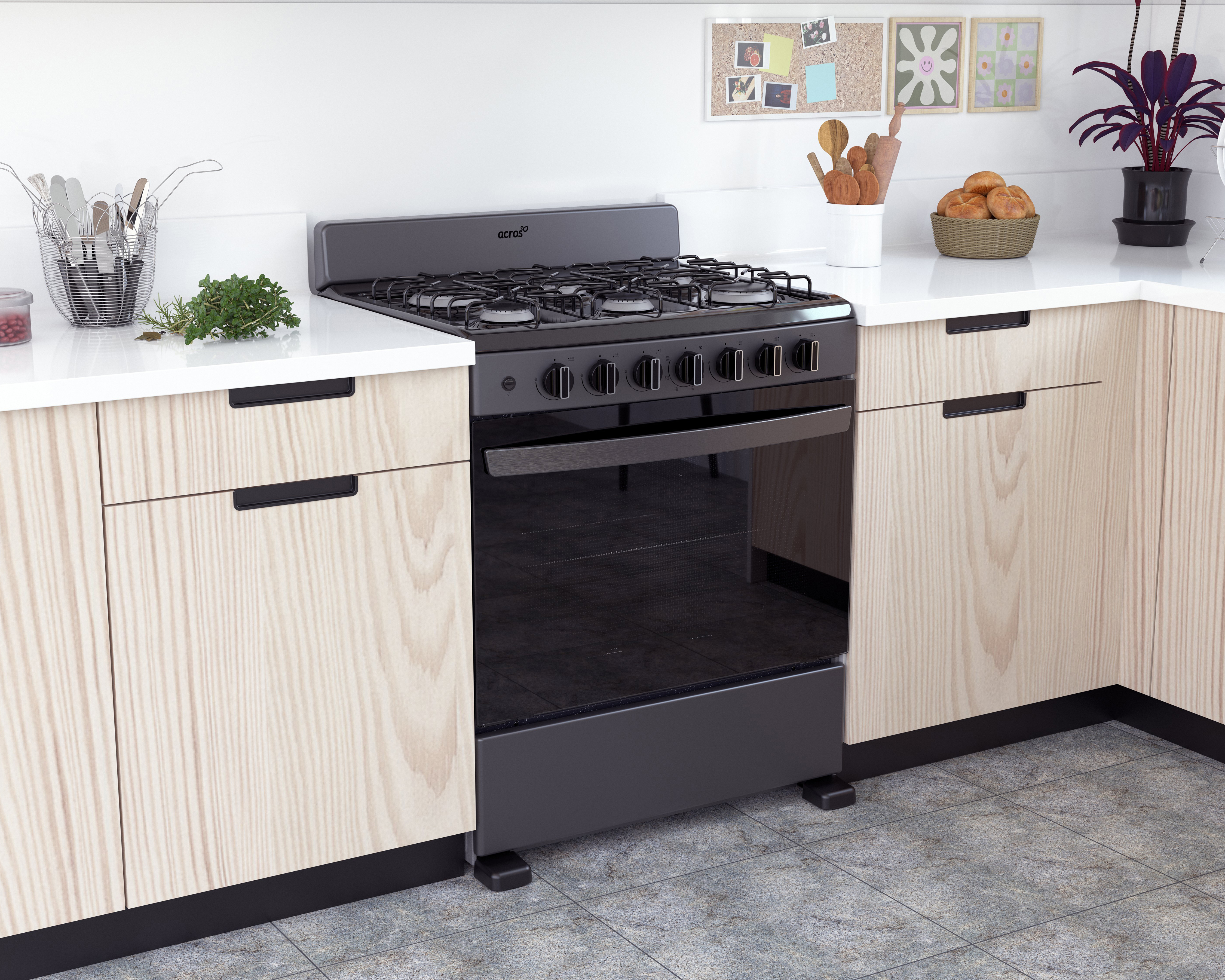 Foto 5 | Foto 5 | Estufa Acros de Piso 30" con 6 Quemadores Gas LP AFR2110G