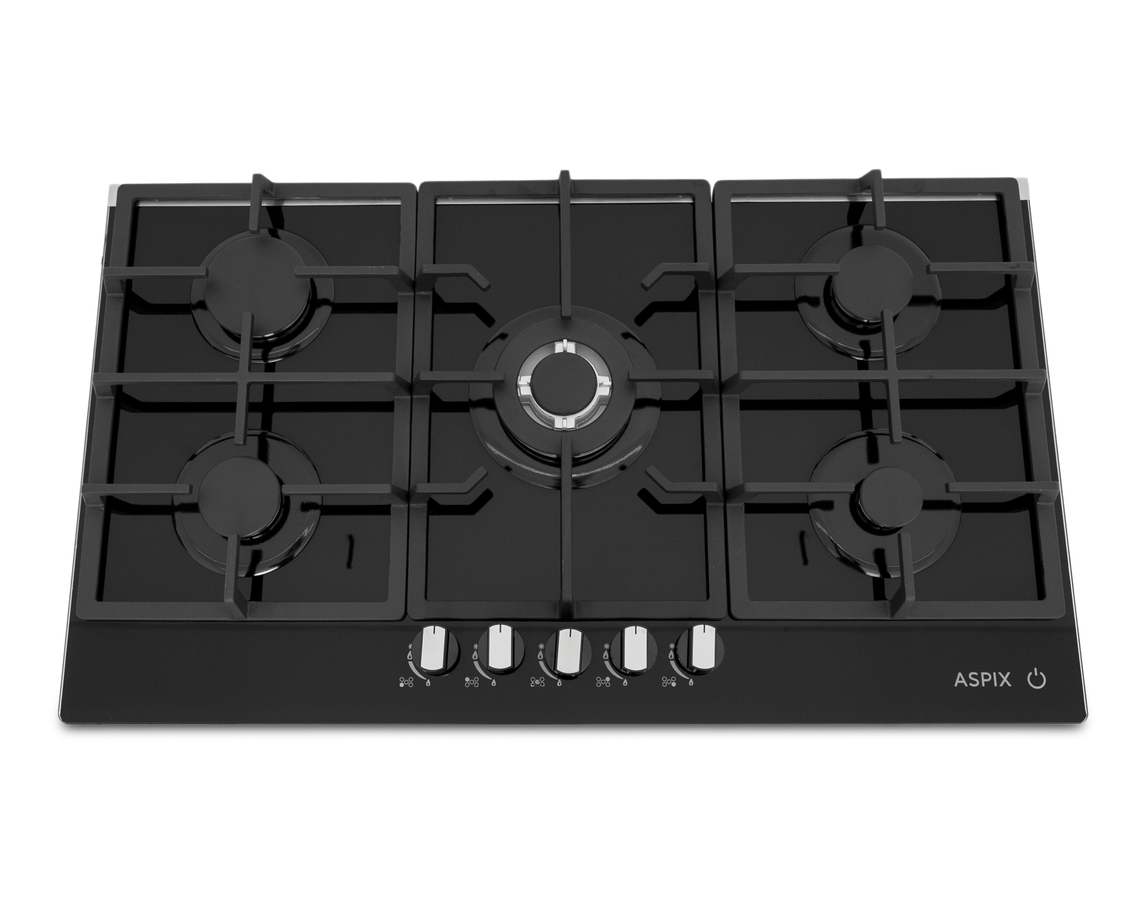 Foto 4 pulgar | Foto 3 | Parrilla Empotrable Aspix 90 cm de Gas LP P5QANG Negra