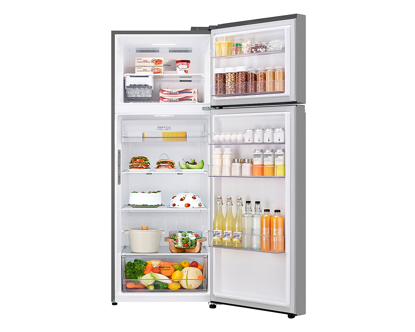 Foto 4 pulgar | Foto 3 | Refrigerador LG Top Freezer 16 Pies Platino VT45BP.APYFMXM