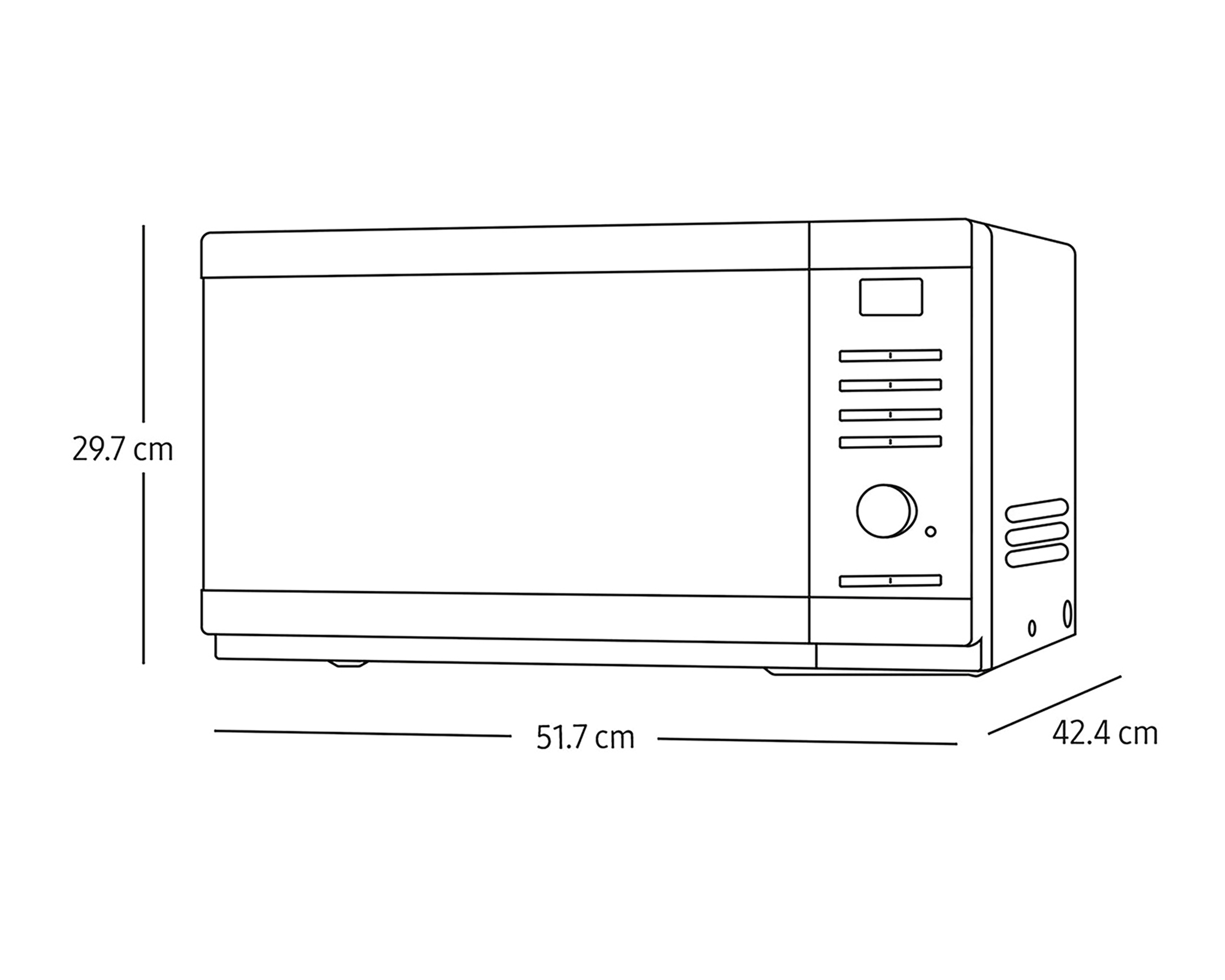 Foto 11 pulgar | Foto 10 | Horno de Microondas Samsung 1.1 Pies MS32DG4504AGAX Acero Inoxidable Negro