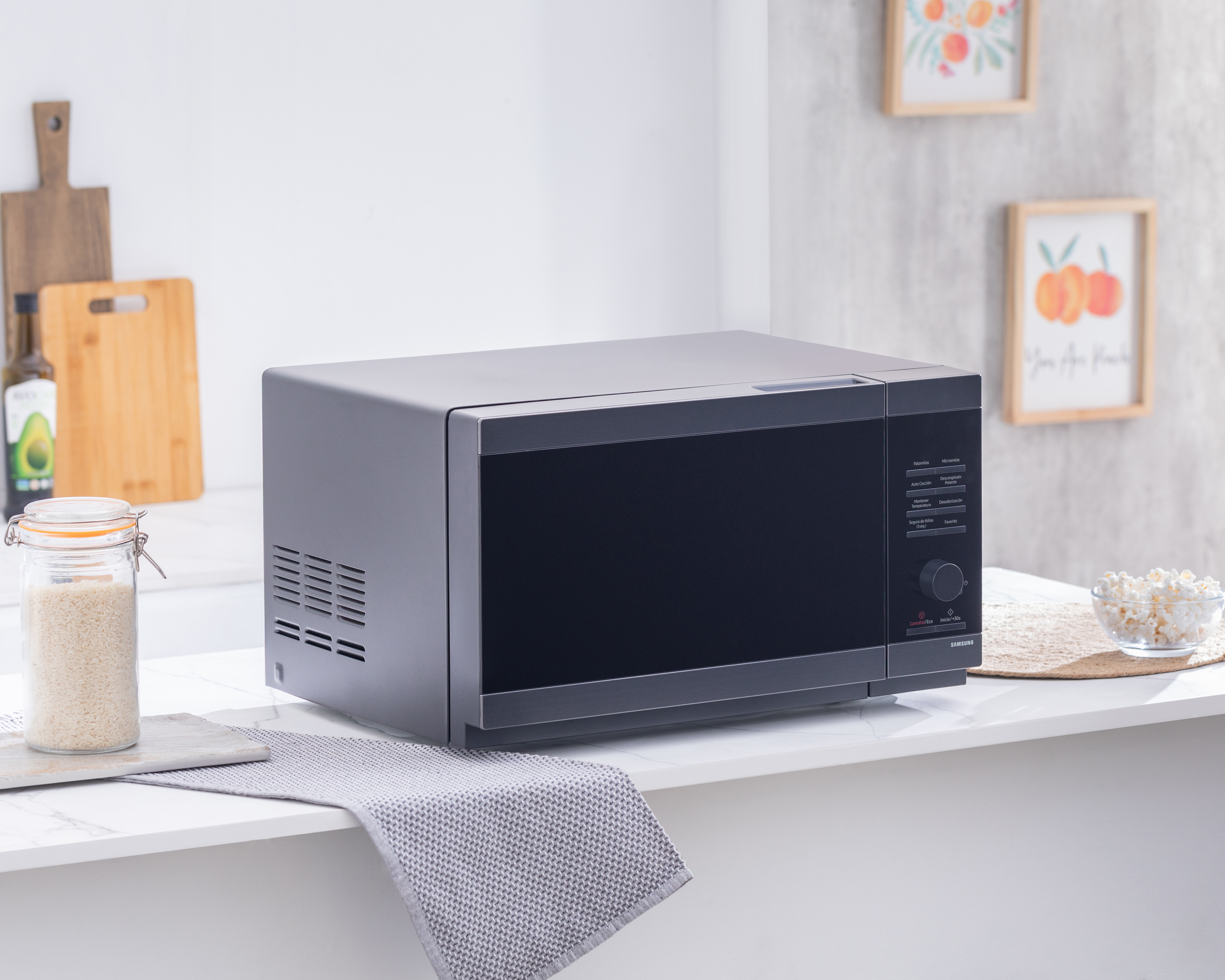 Foto 9 | Foto 9 | Horno de Microondas Samsung 1.1 Pies MS32DG4504AGAX Acero Inoxidable Negro