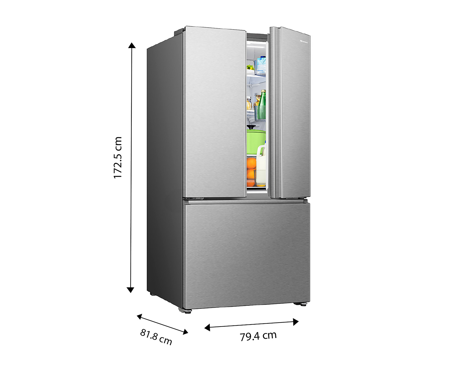 Foto 9 pulgar | Foto 8 | Refrigerador Hisense French Door 22 Pies Plateado RF22N6FCX