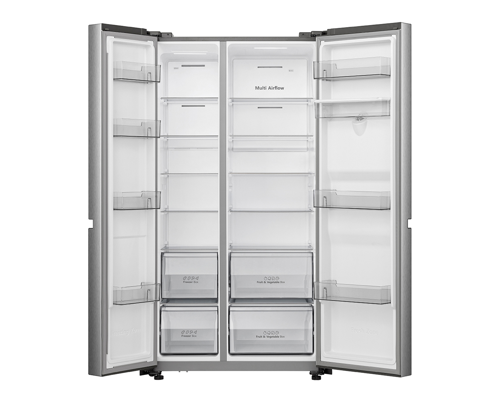 Foto 4 pulgar | Foto 3 | Refrigerador Hisense Side by Side 23 Pies Plateado RS22N6GCX