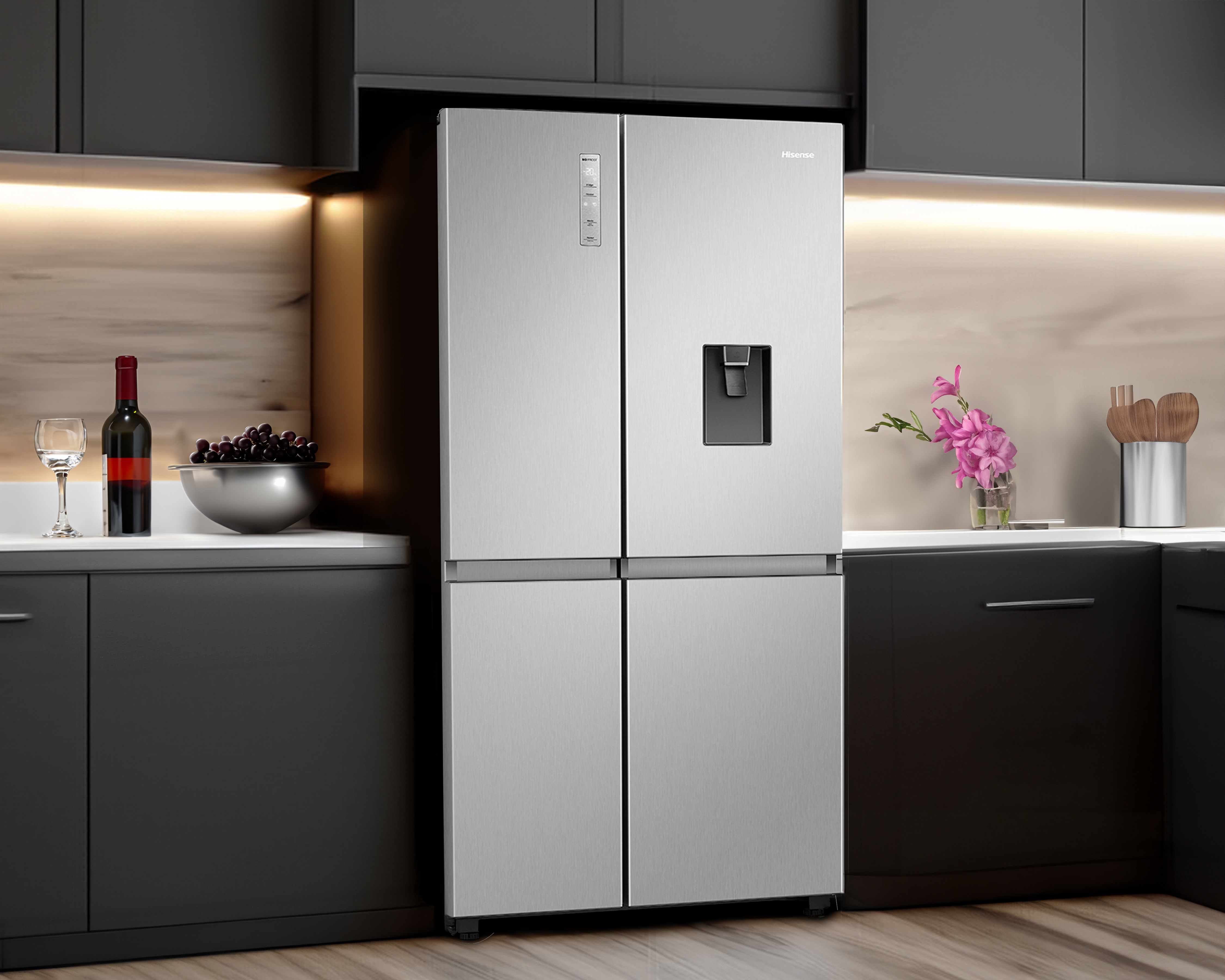 Foto 8 | Foto 8 | Refrigerador Hisense Side by Side 23 Pies Plateado RS22N6GCX