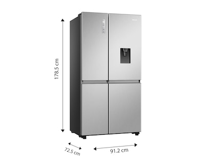 Foto 9 | Foto 9 | Refrigerador Hisense Side by Side 23 Pies Plateado RS22N6GCX
