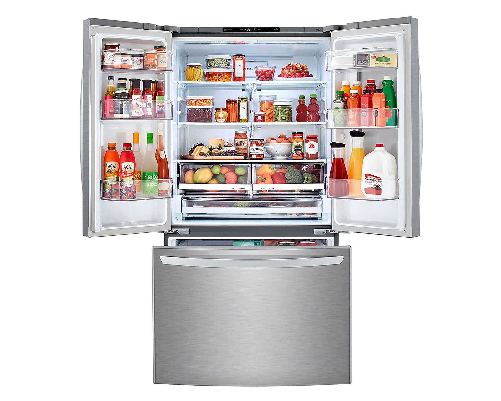 Foto 9 pulgar | Foto 8 | Refrigerador LG French Door 29 Pies Plateado GM39BVP