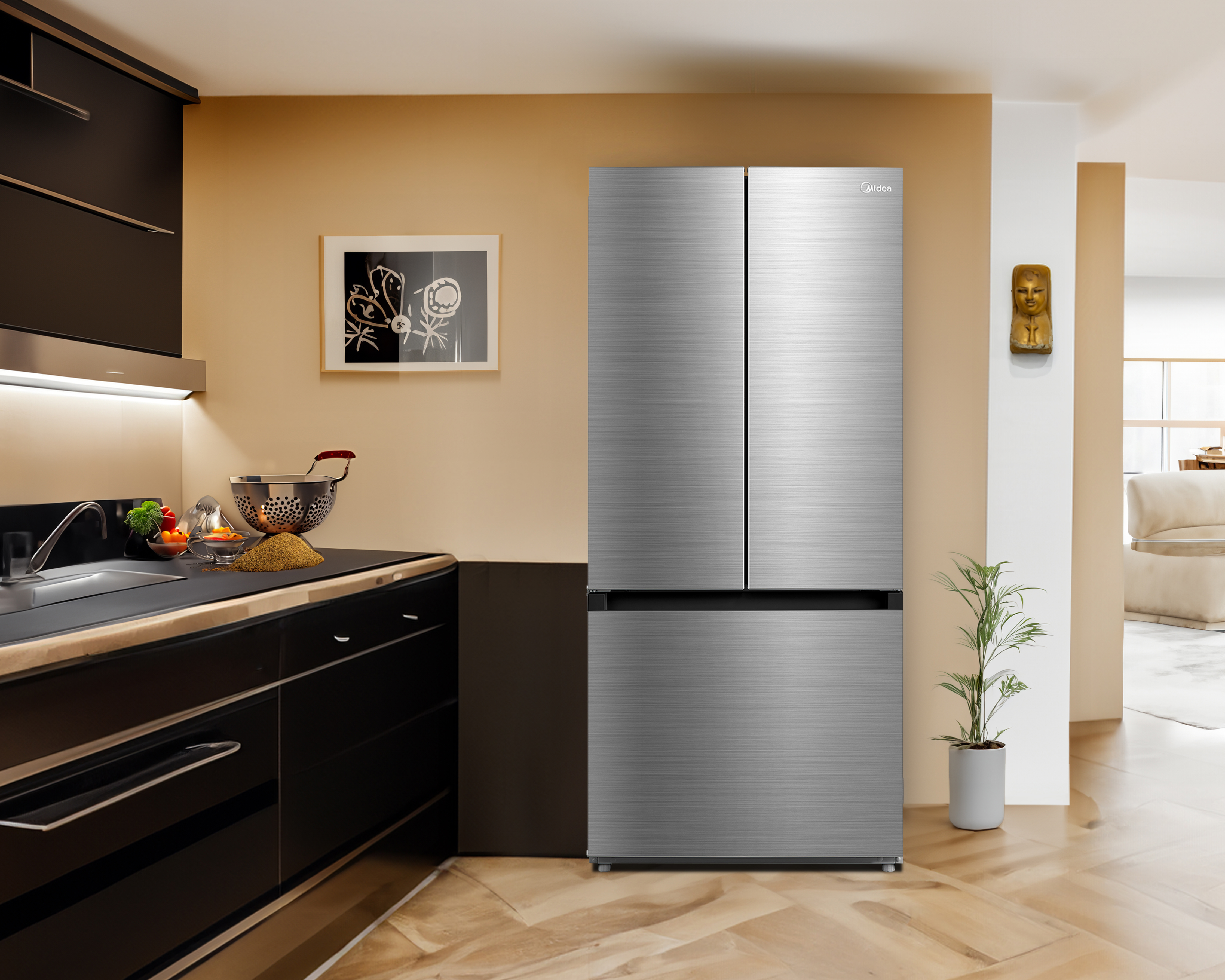 Foto 5 | Foto 5 | Refrigerador Midea MDRF700FGM46 French Door 19 Pies Plateado