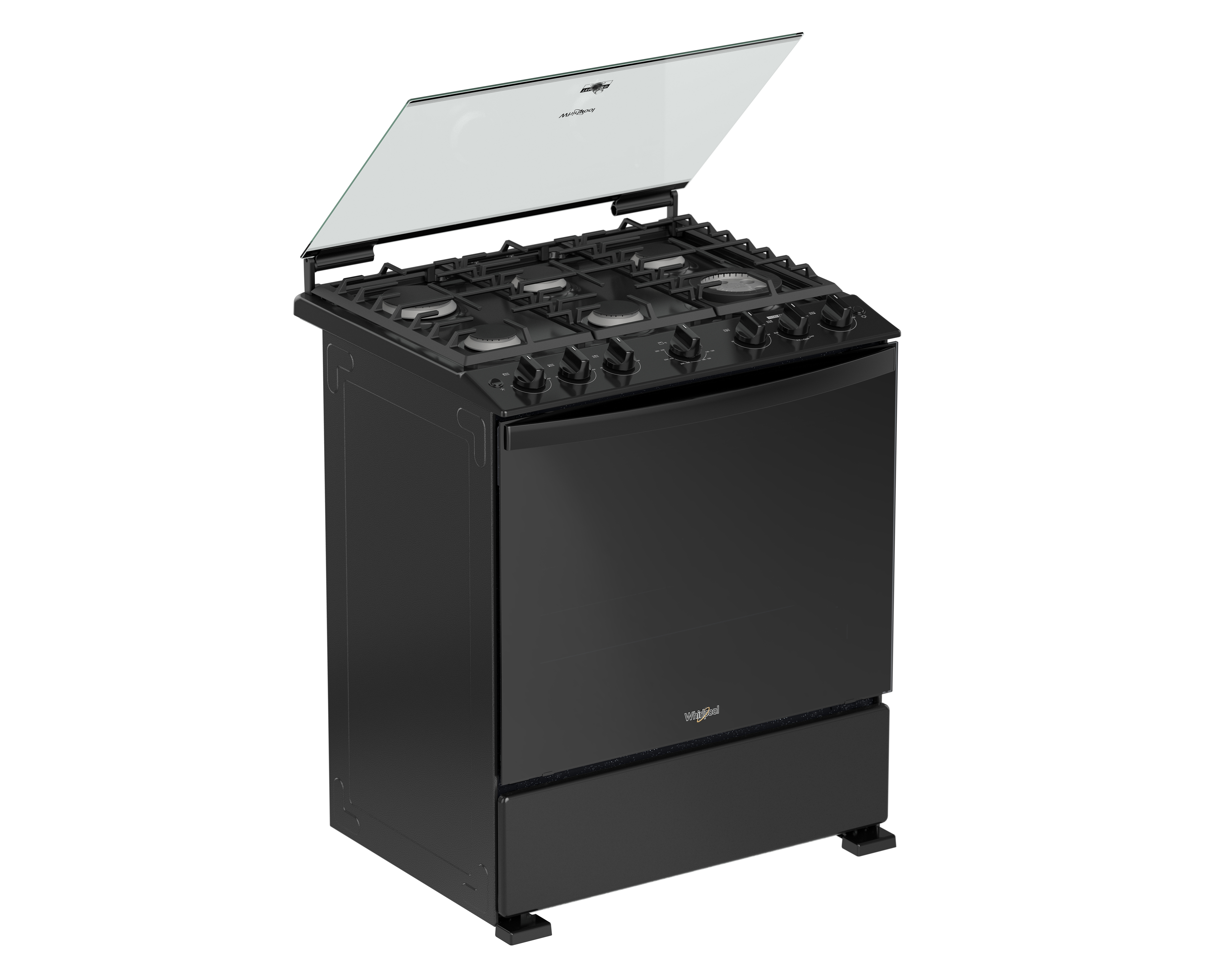 Foto 1 | Foto 1 | Estufa Whirlpool de Piso 30 Pulgadas con 6 Quemadores de Gas LP WFR7000B Negro