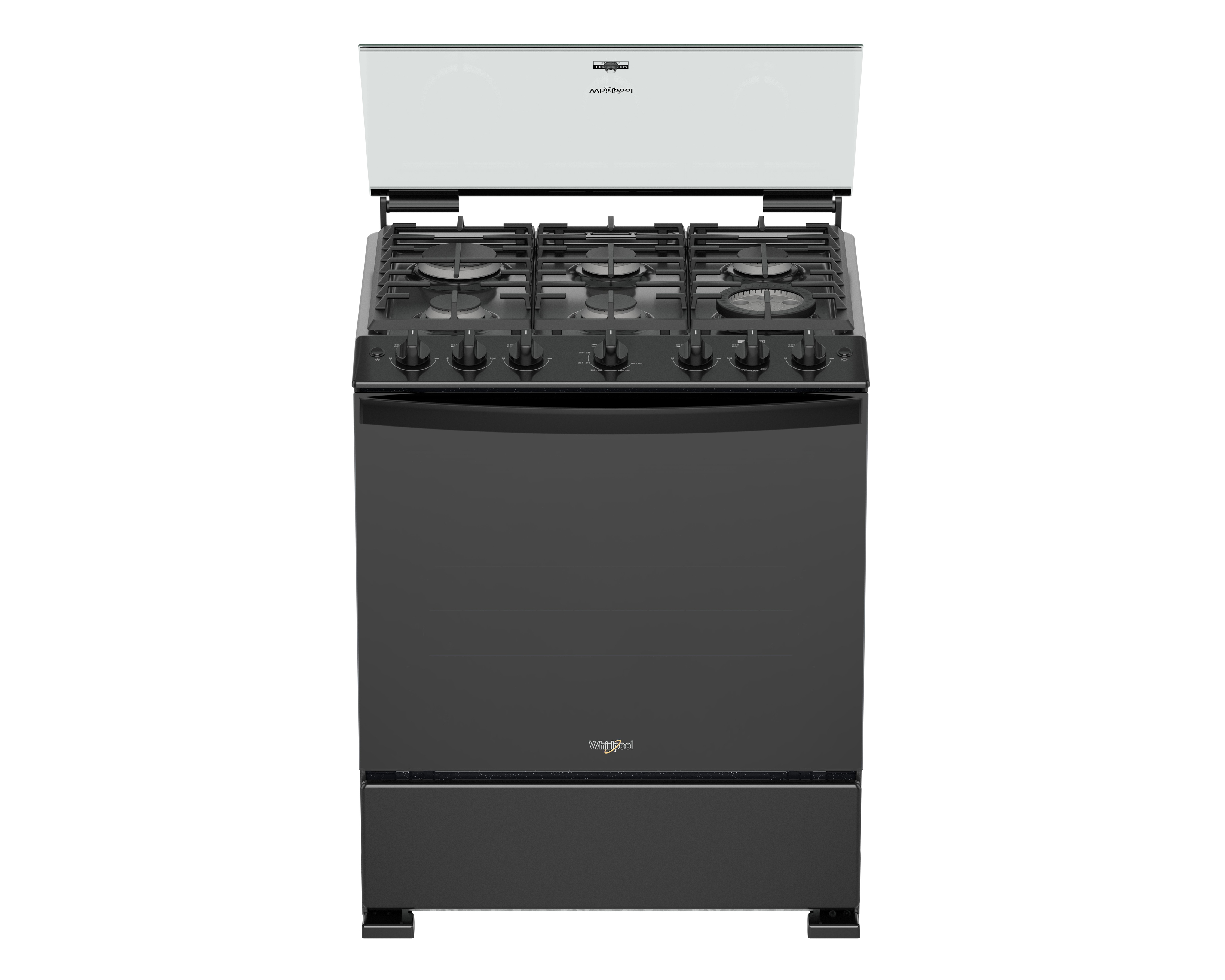 Foto 2 | Foto 2 | Estufa Whirlpool de Piso 30 Pulgadas con 6 Quemadores de Gas LP WFR7000B Negro