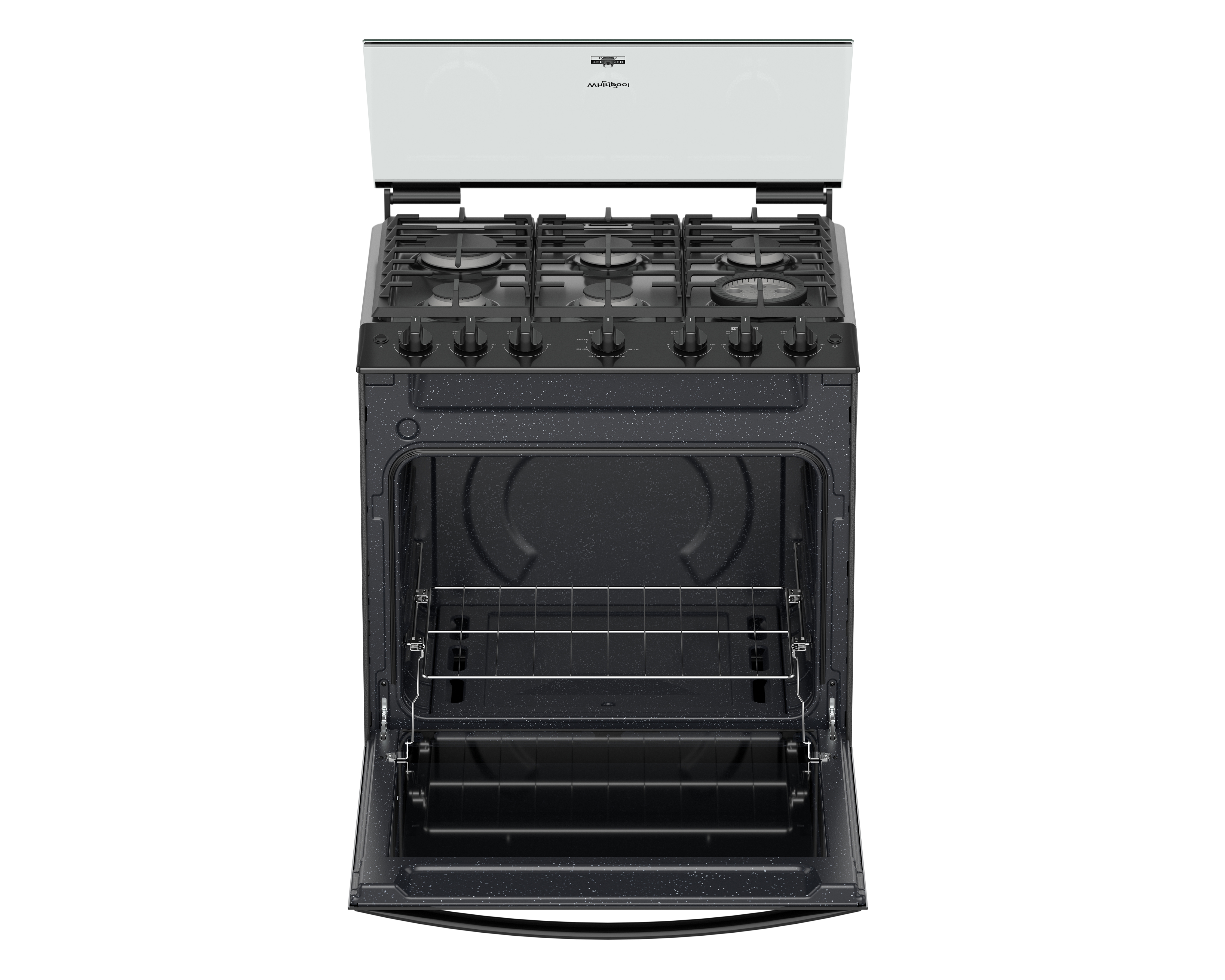 Foto 3 | Foto 3 | Estufa Whirlpool de Piso 30 Pulgadas con 6 Quemadores de Gas LP WFR7000B Negro