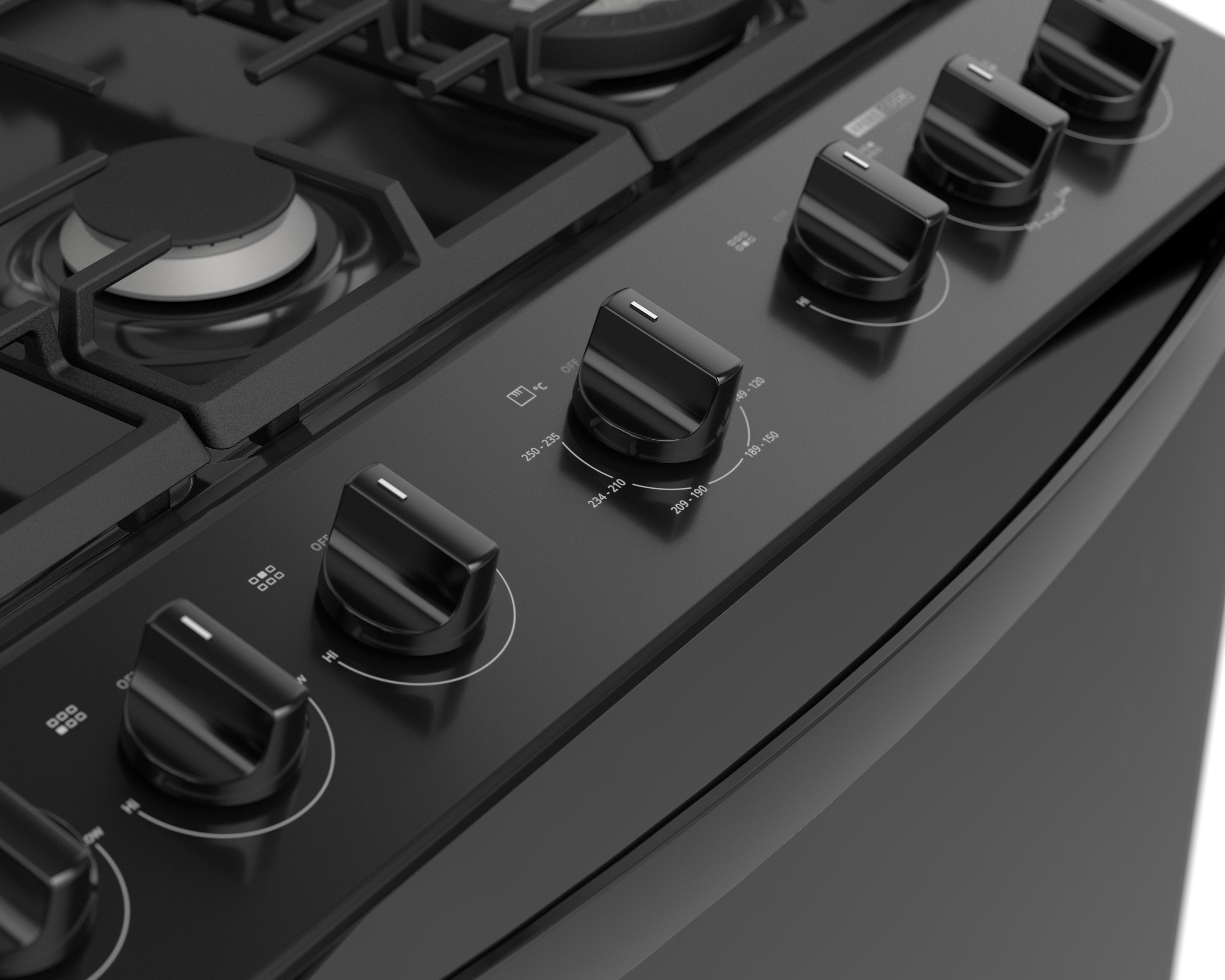 Foto 5 | Foto 5 | Estufa Whirlpool de Piso 30 Pulgadas con 6 Quemadores de Gas LP WFR7000B Negro