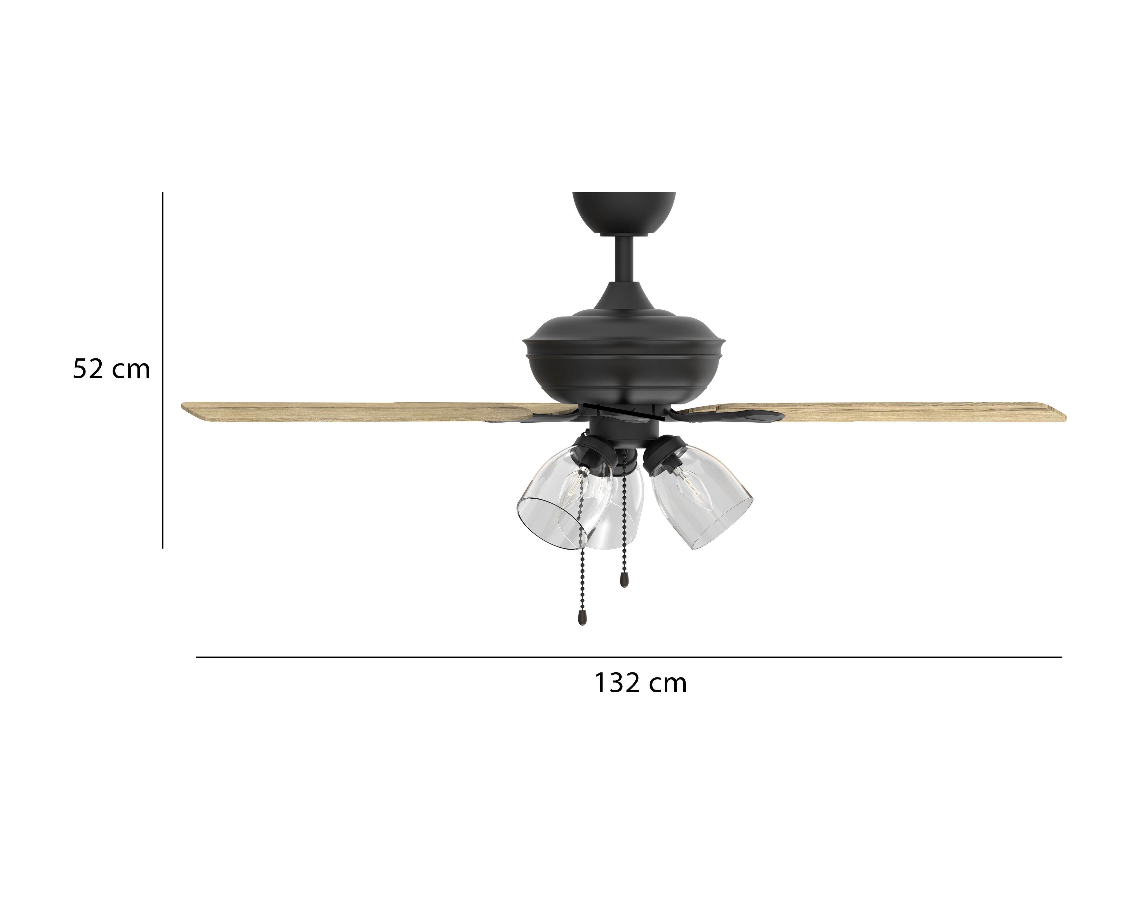 Foto 6 | Foto 6 | Ventilador de Techo con Lámpara Starhaus 52 Pulgadas