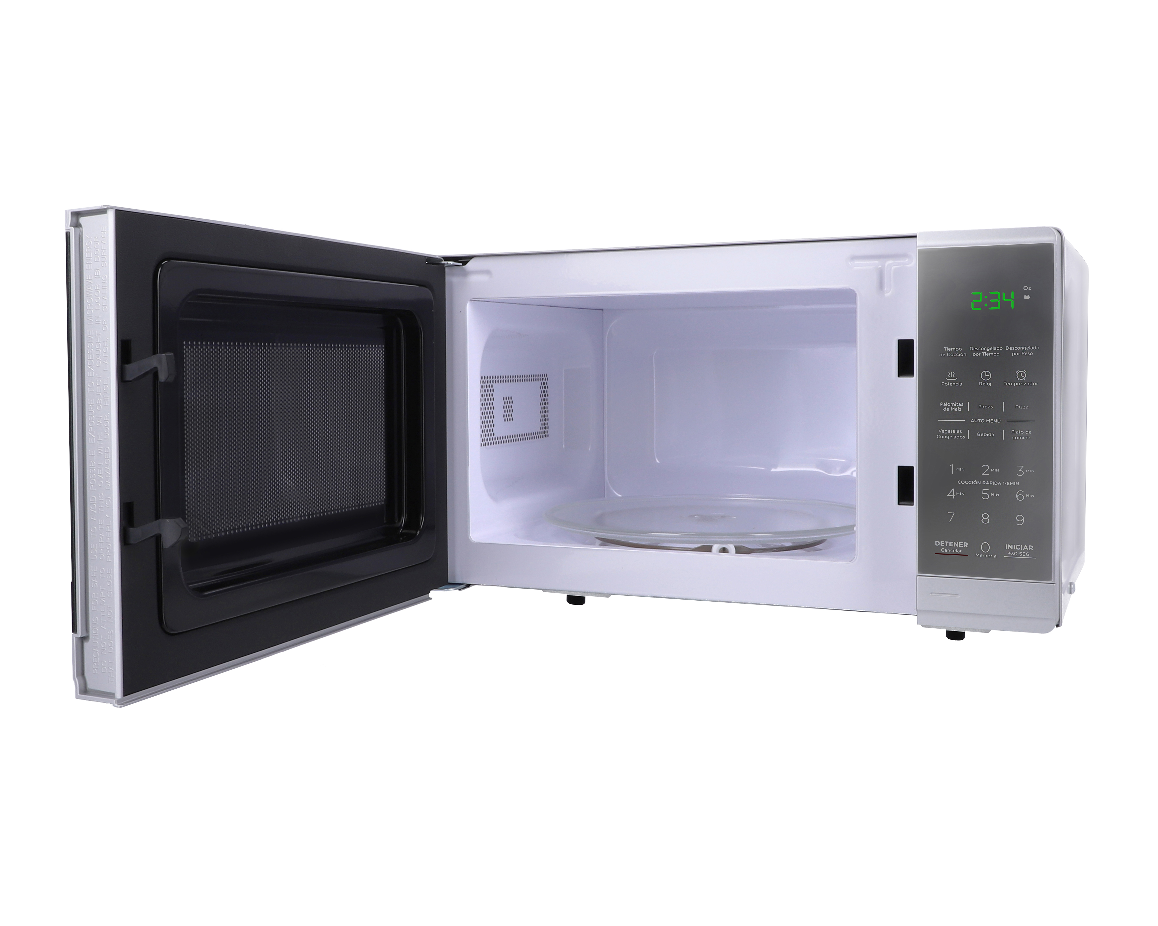 Foto 5 pulgar | Foto 4 | Horno de Microondas Midea 0.7 Pies MMDF07S2MG Plateado