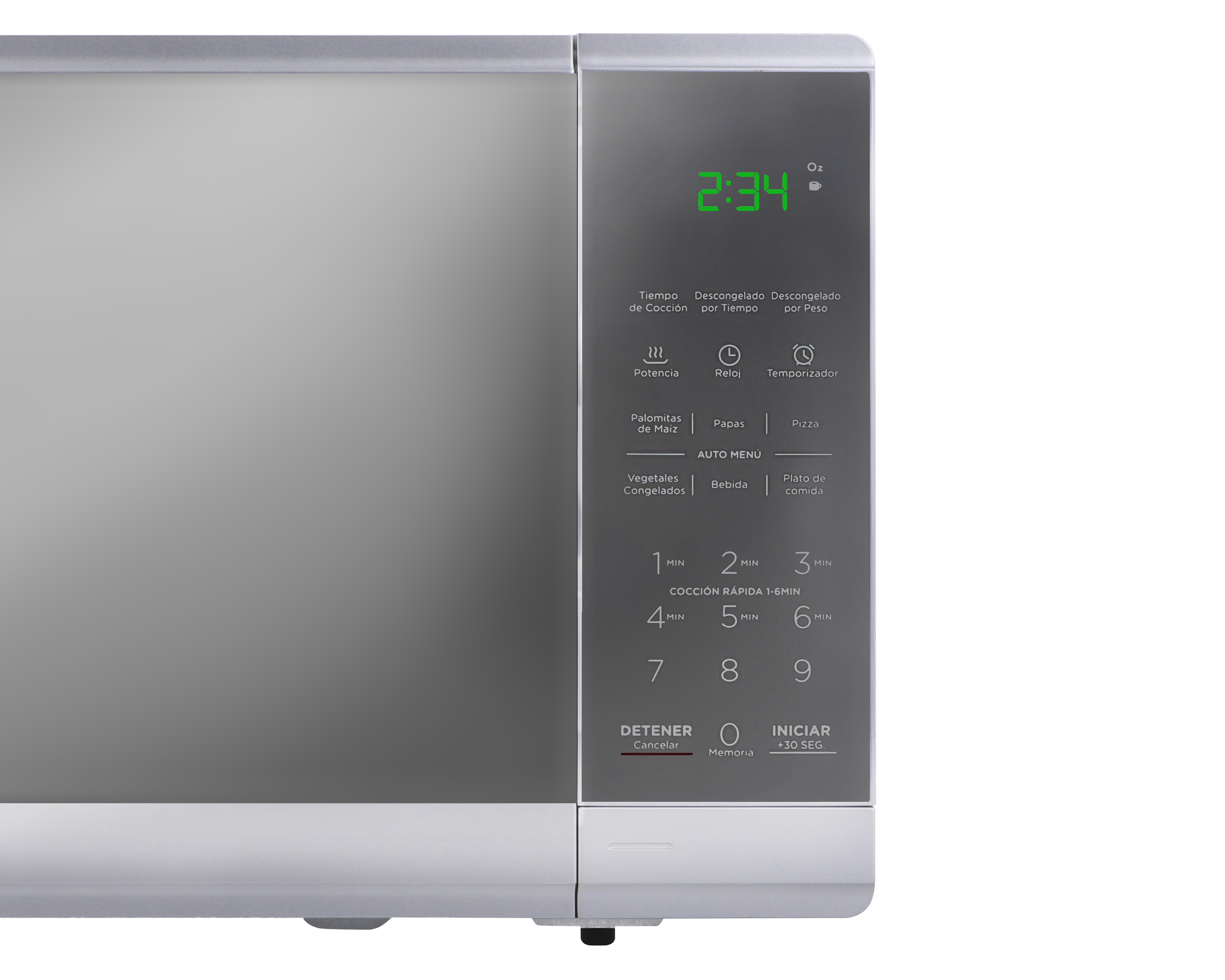 Foto 5 | Foto 5 | Horno de Microondas Midea 0.7 Pies MMDF07S2MG Plateado