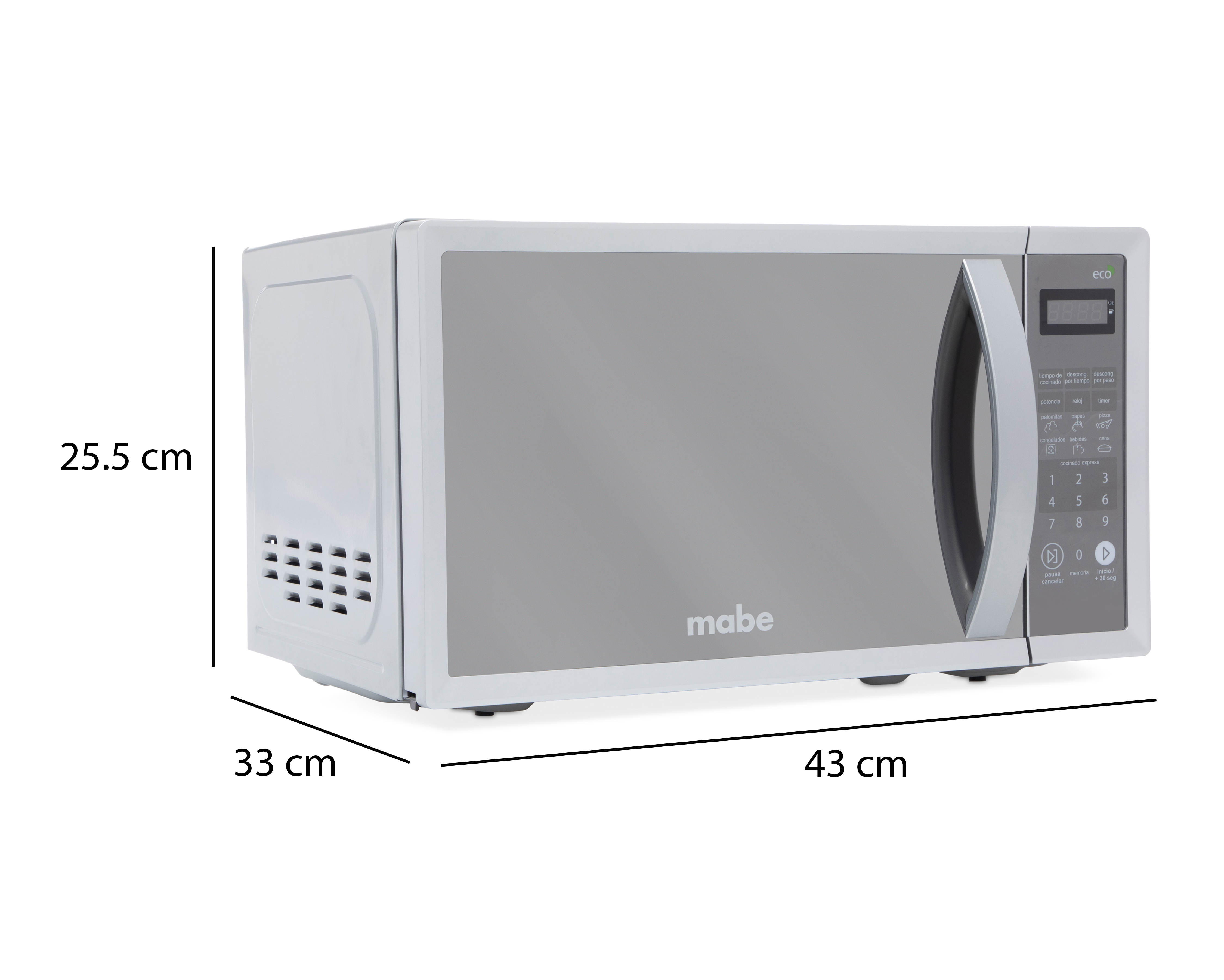 Foto 8 pulgar | Foto 7 | Horno de Microondas Mabe 0.7 Pies HMM70SEJ Silver