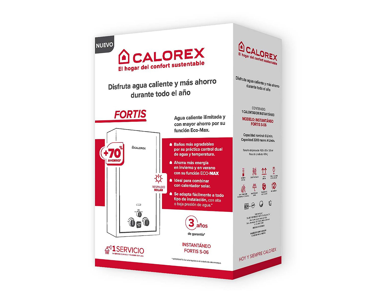 Foto 4 | Foto 4 | Calentador de Gas Calorex Fortis Instantáneo S06