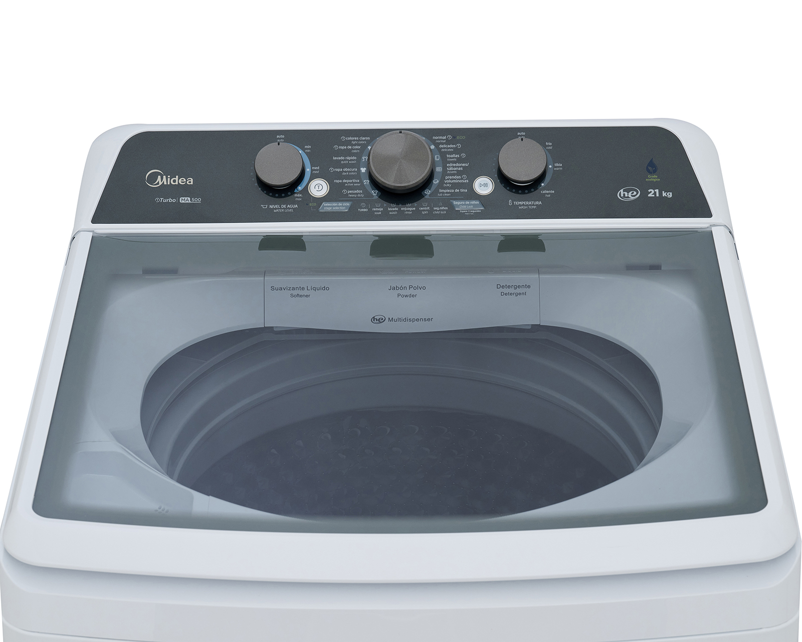 Foto 7 pulgar | Foto 6 | Lavadora Midea Automática Vortex Wash 21 kg Blanca