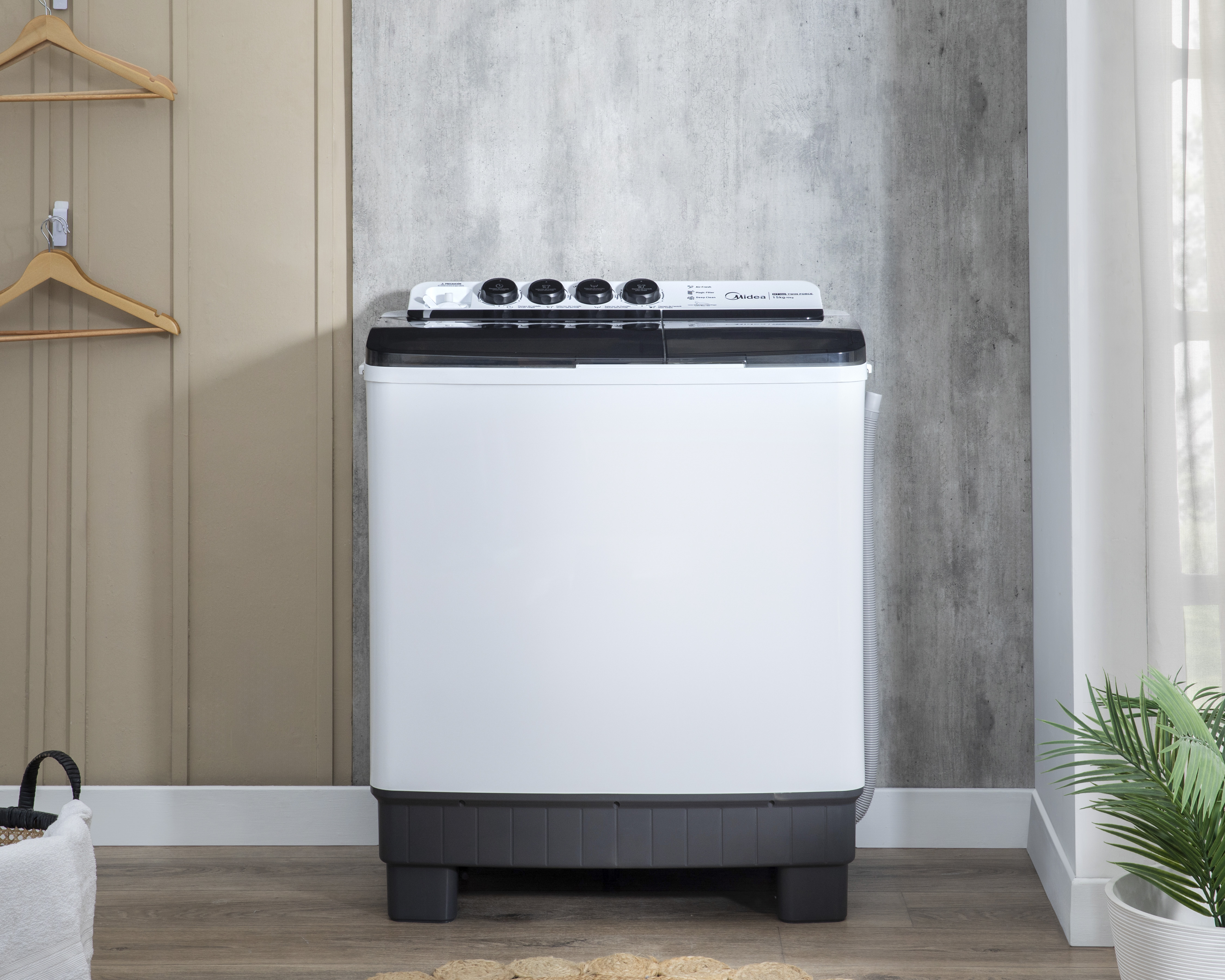 Foto 7 | Foto 7 | Lavadora Midea Semiautomática MT100W150/W-MX 15 kg Blanca