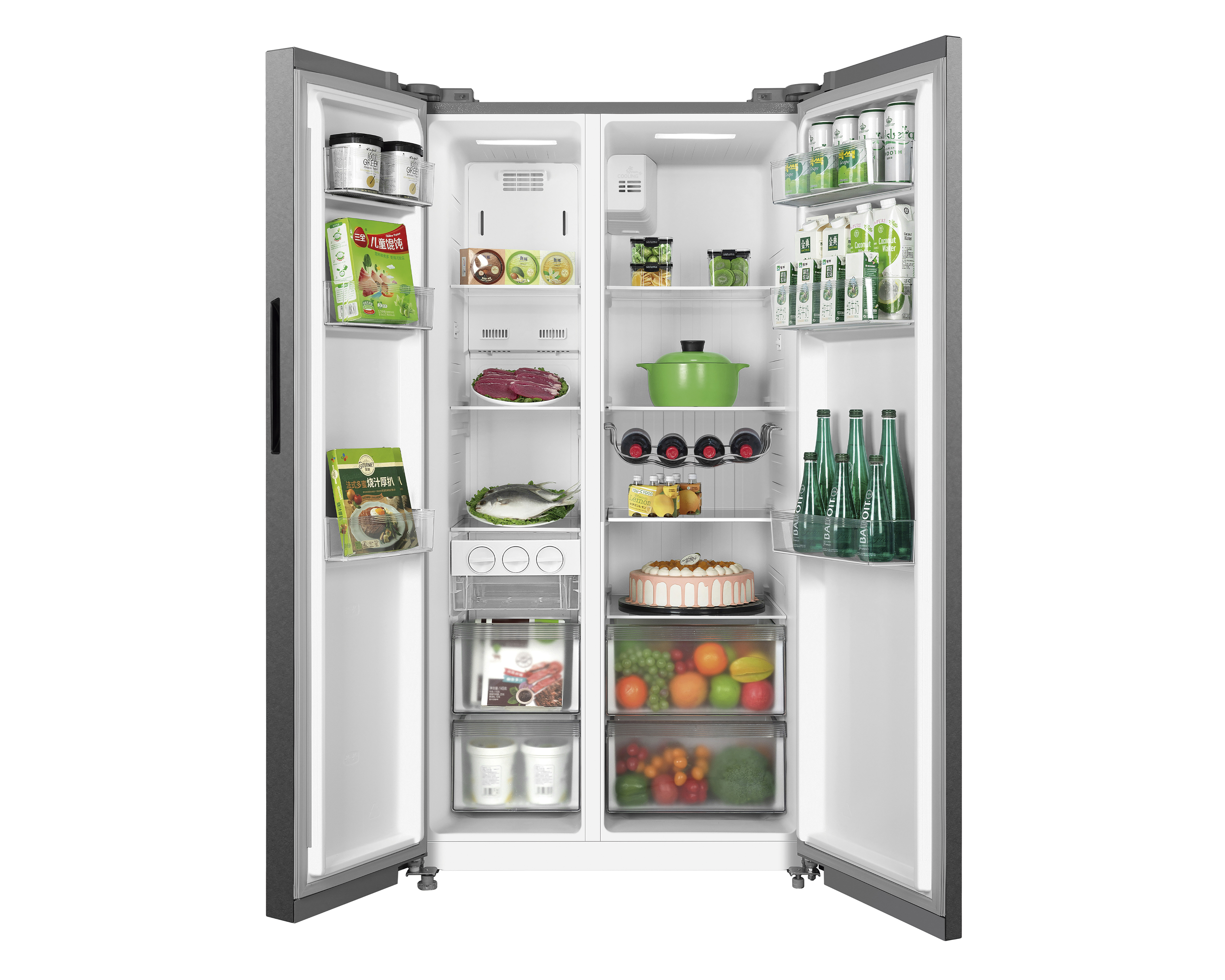 Foto 3 | Foto 3 | Refrigerador Midea Side by Side 20 Pies Plateado MDRS710FGM46
