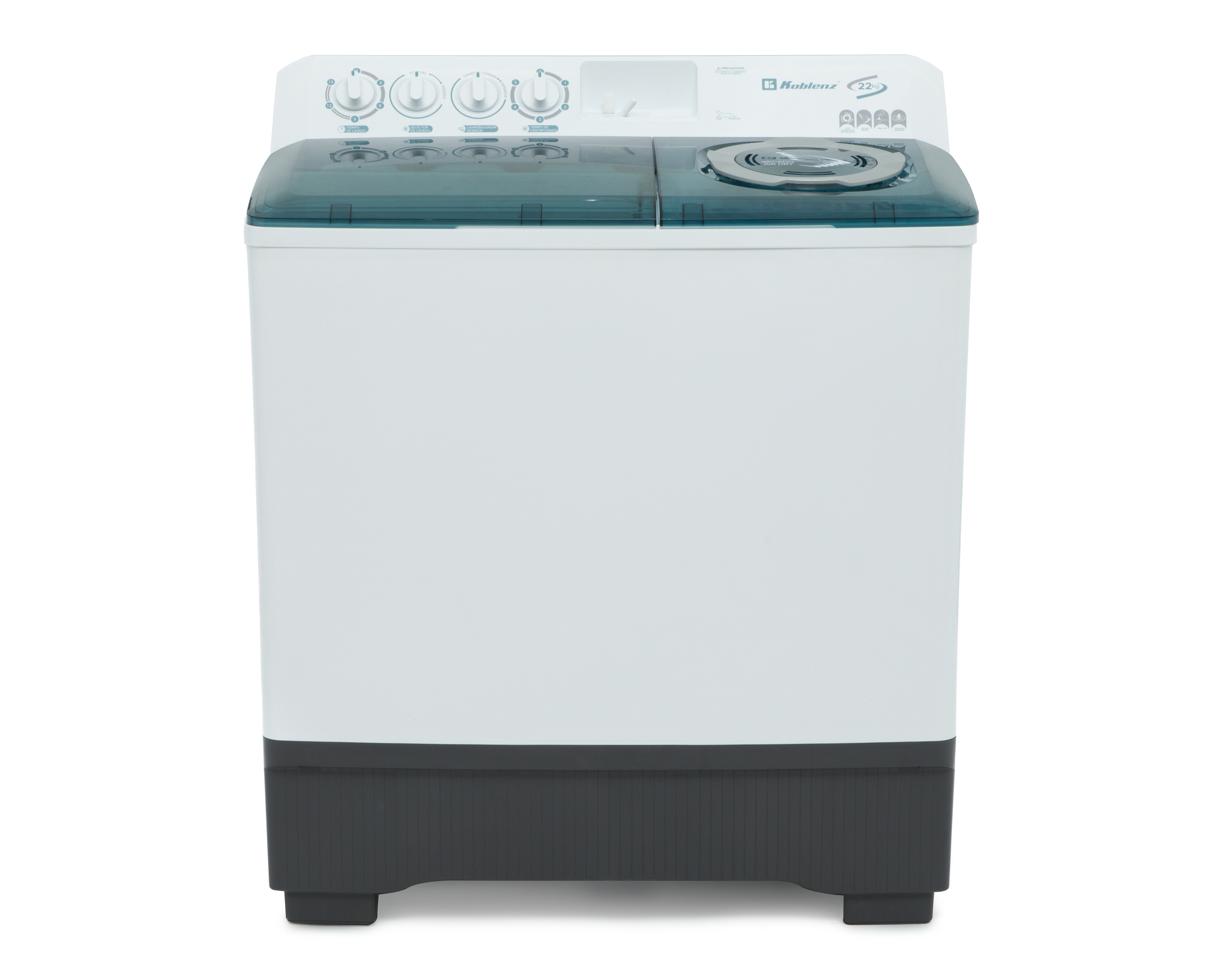 Lavadora Koblenz Doble Tina LDM-22B 22 Kg Blanca