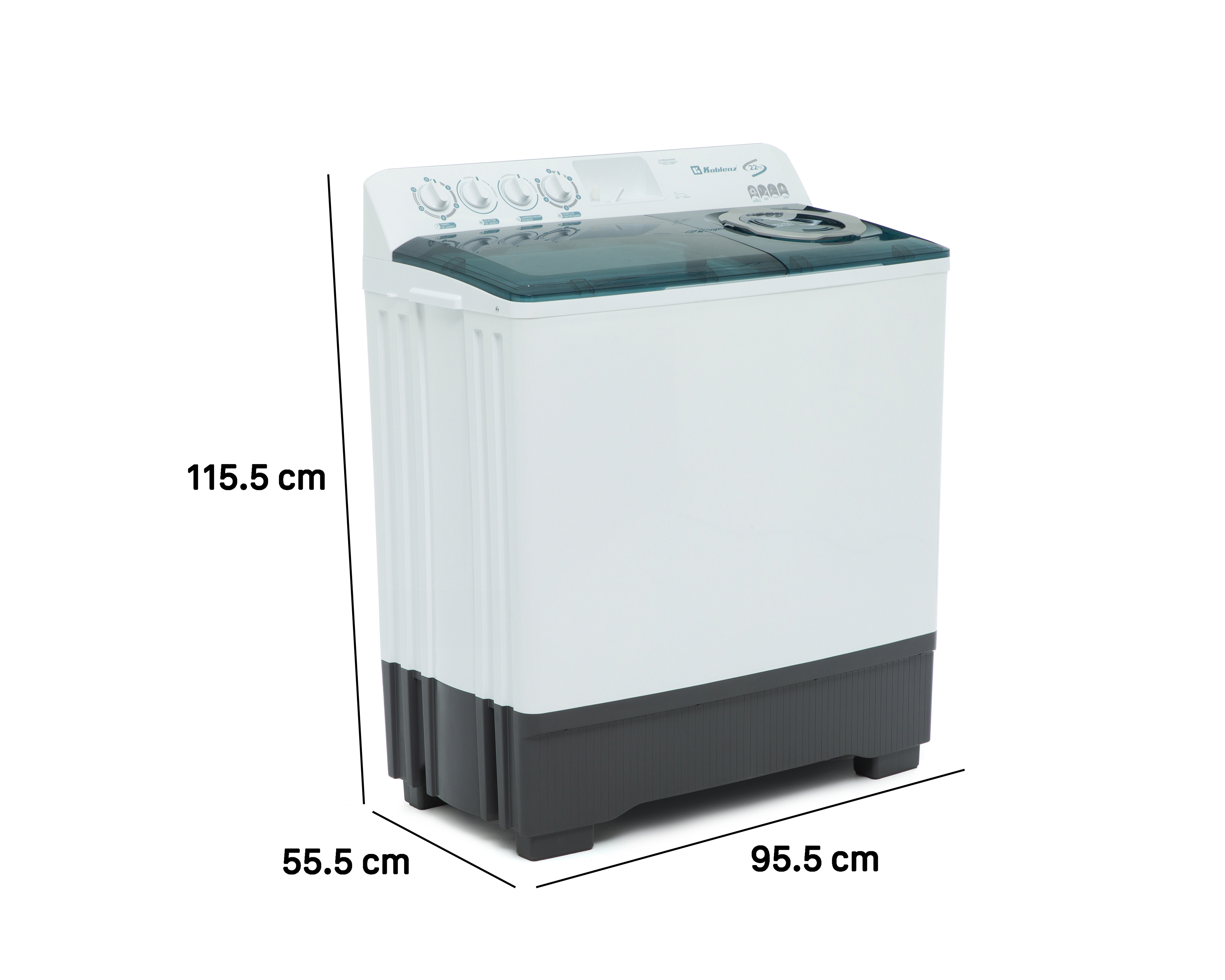 Foto 8 | Foto 8 | Lavadora Koblenz Doble Tina LDM-22B 22 Kg Blanca