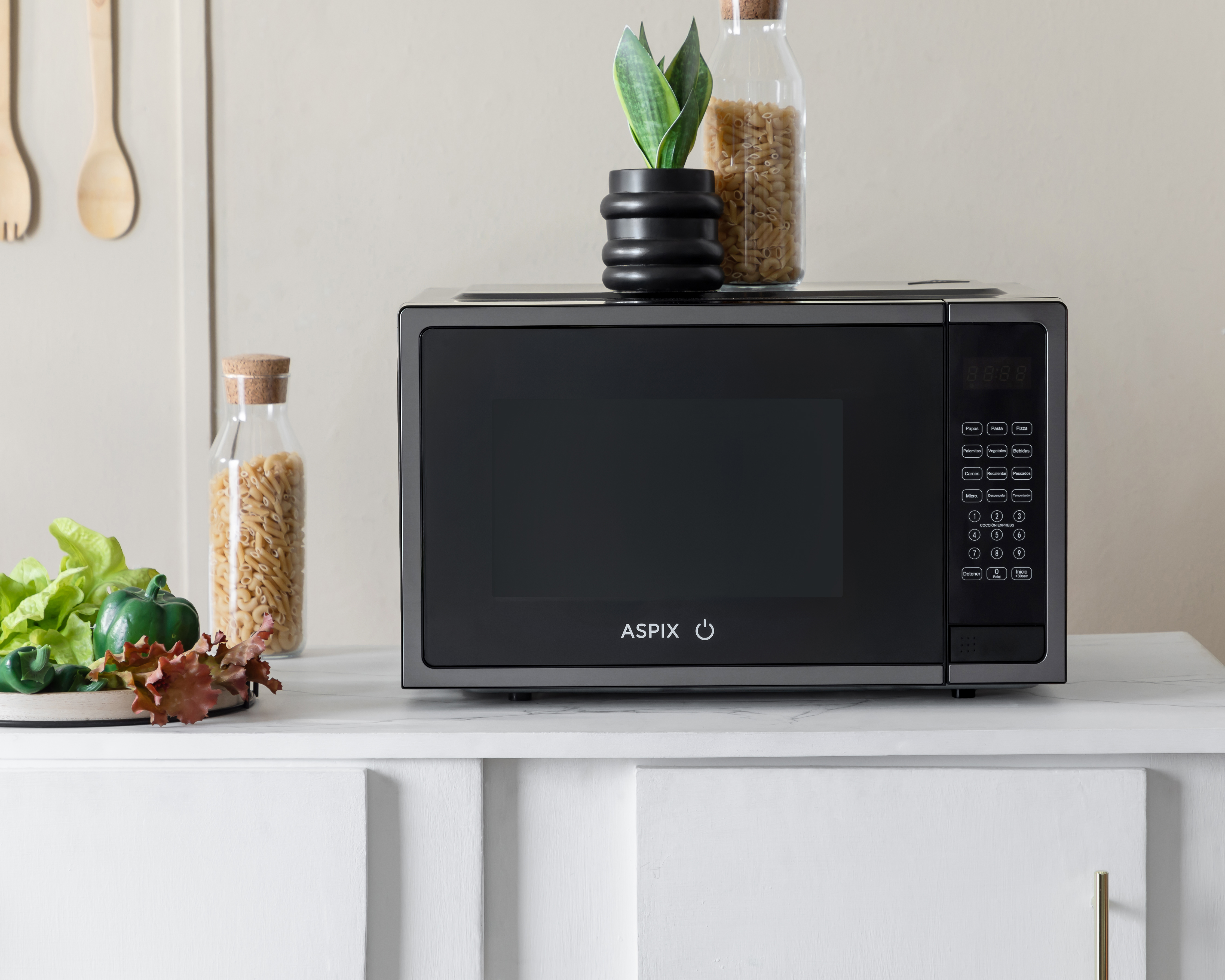 Foto 6 | Foto 6 | Horno de Microondas Aspix 1.5 Pies AX24MWO15SN Negro