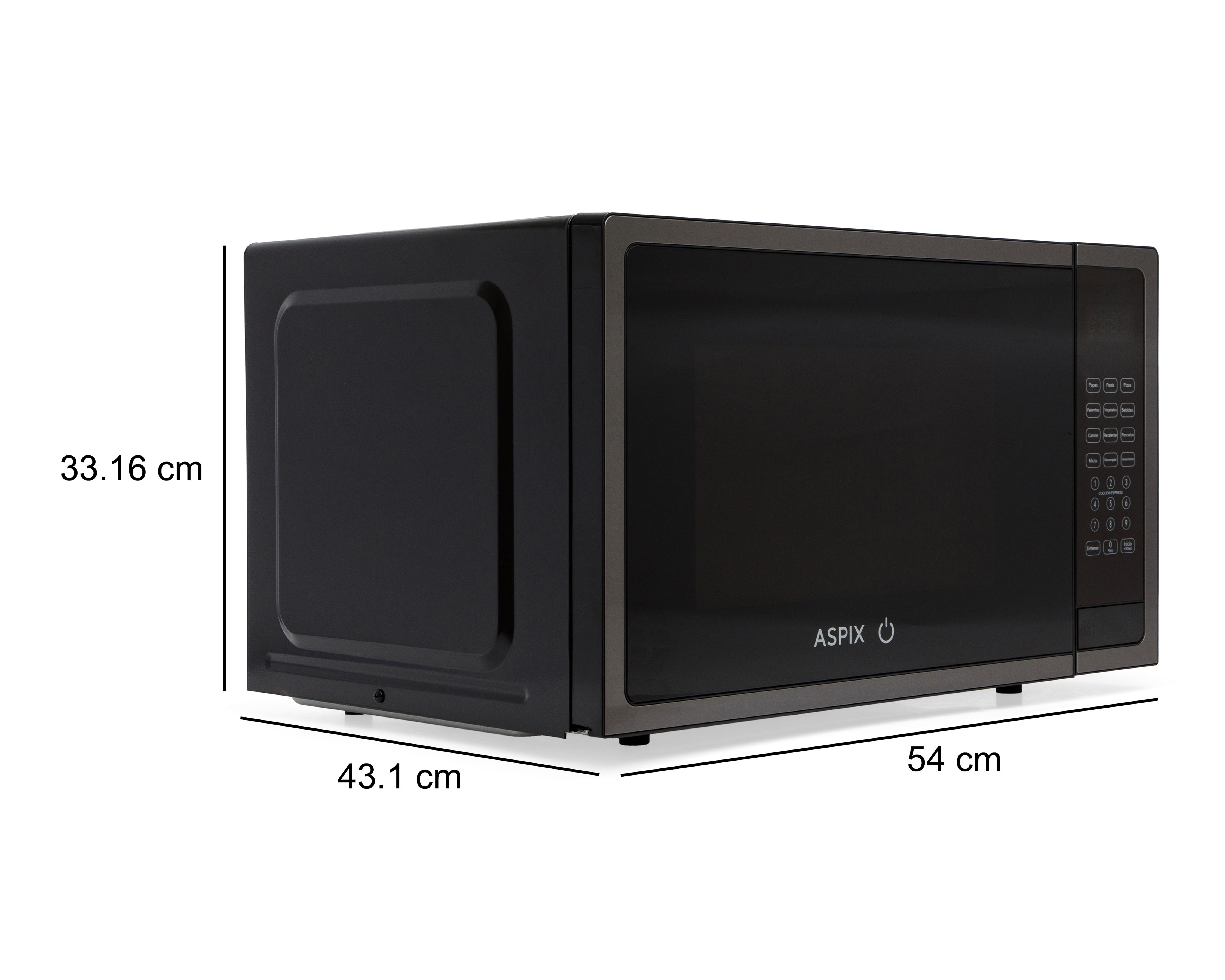 Foto 8 pulgar | Foto 7 | Horno de Microondas Aspix 1.5 Pies AX24MWO15SN Negro