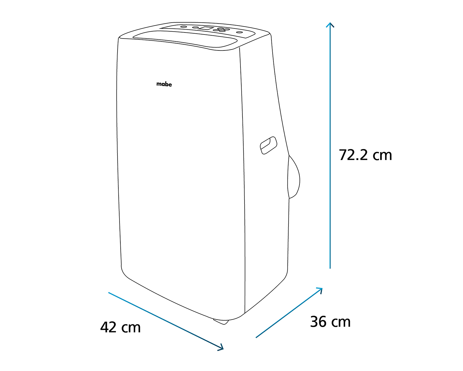 Foto 6 | Foto 6 | Aire Acondicionado Portátil Mabe 12000 BTU's 115 V Frío y Calor PTM12HABWJM2