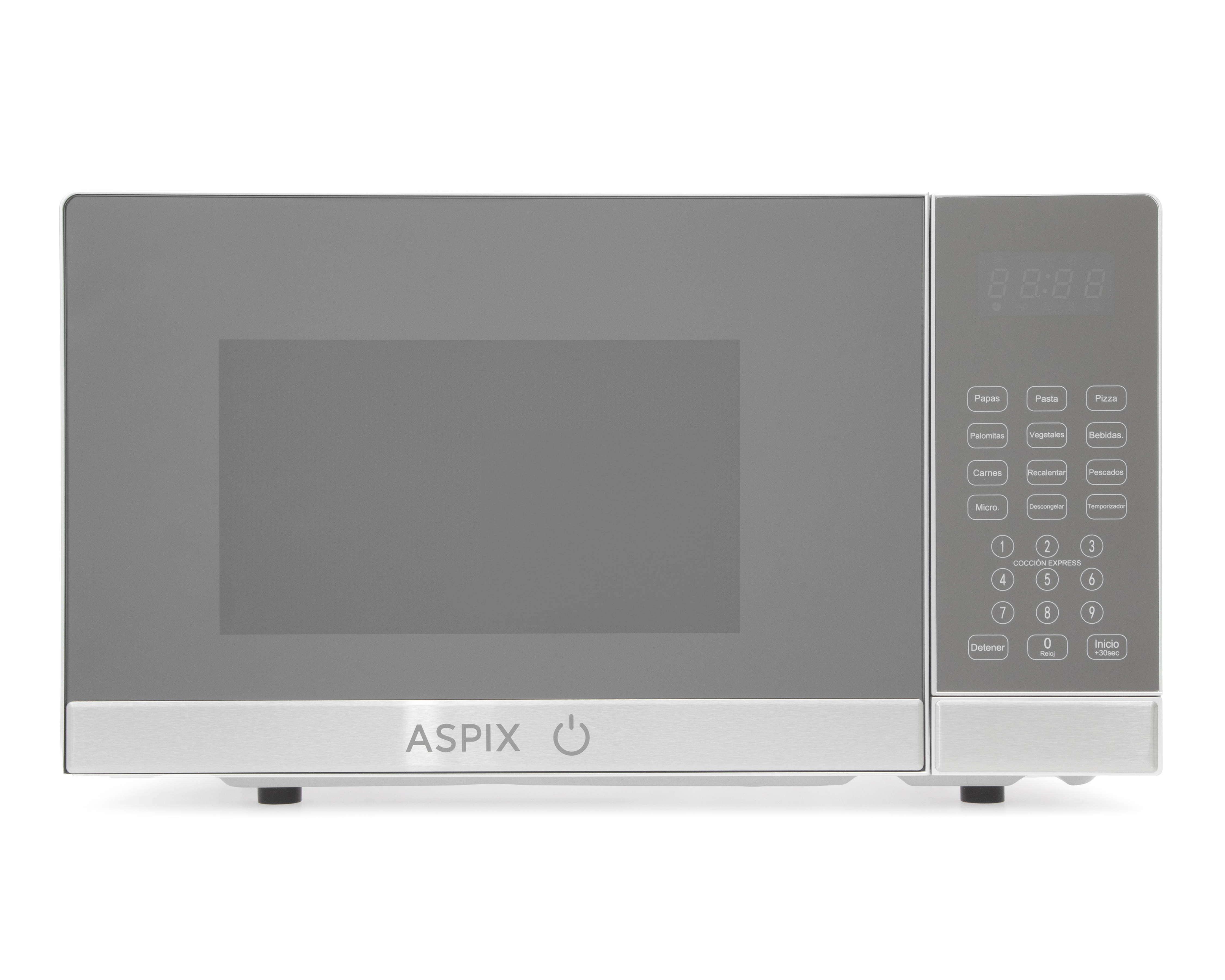 Horno de Microondas Aspix 0.7 Pies AX24MWO07SS Plateado