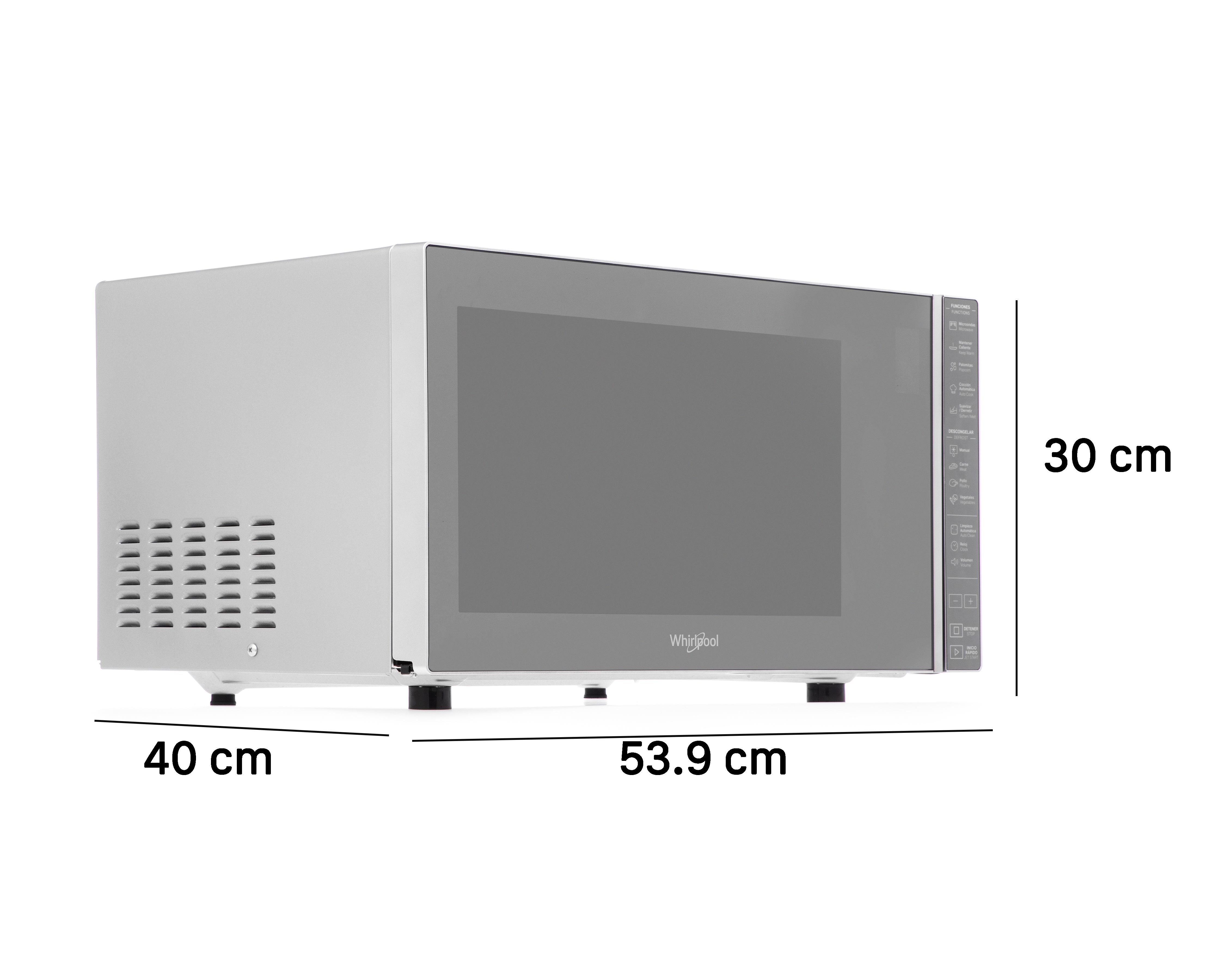 Foto 7 | Foto 7 | Horno de Microondas Whirlpool 1.1 Pies WM1811DCPL Plateado