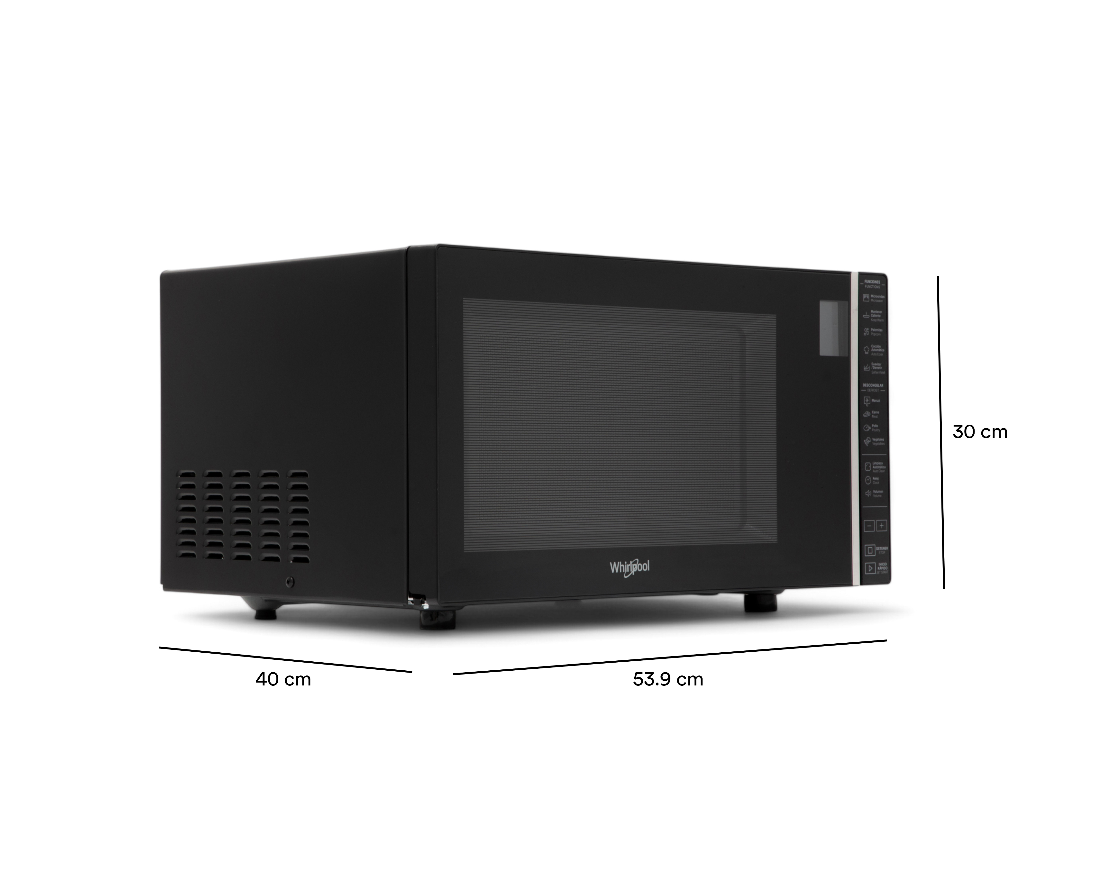 Foto 7 | Foto 7 | Horno de Microondas Whirlpool 1.1 Pies WM1811BCPL Negro