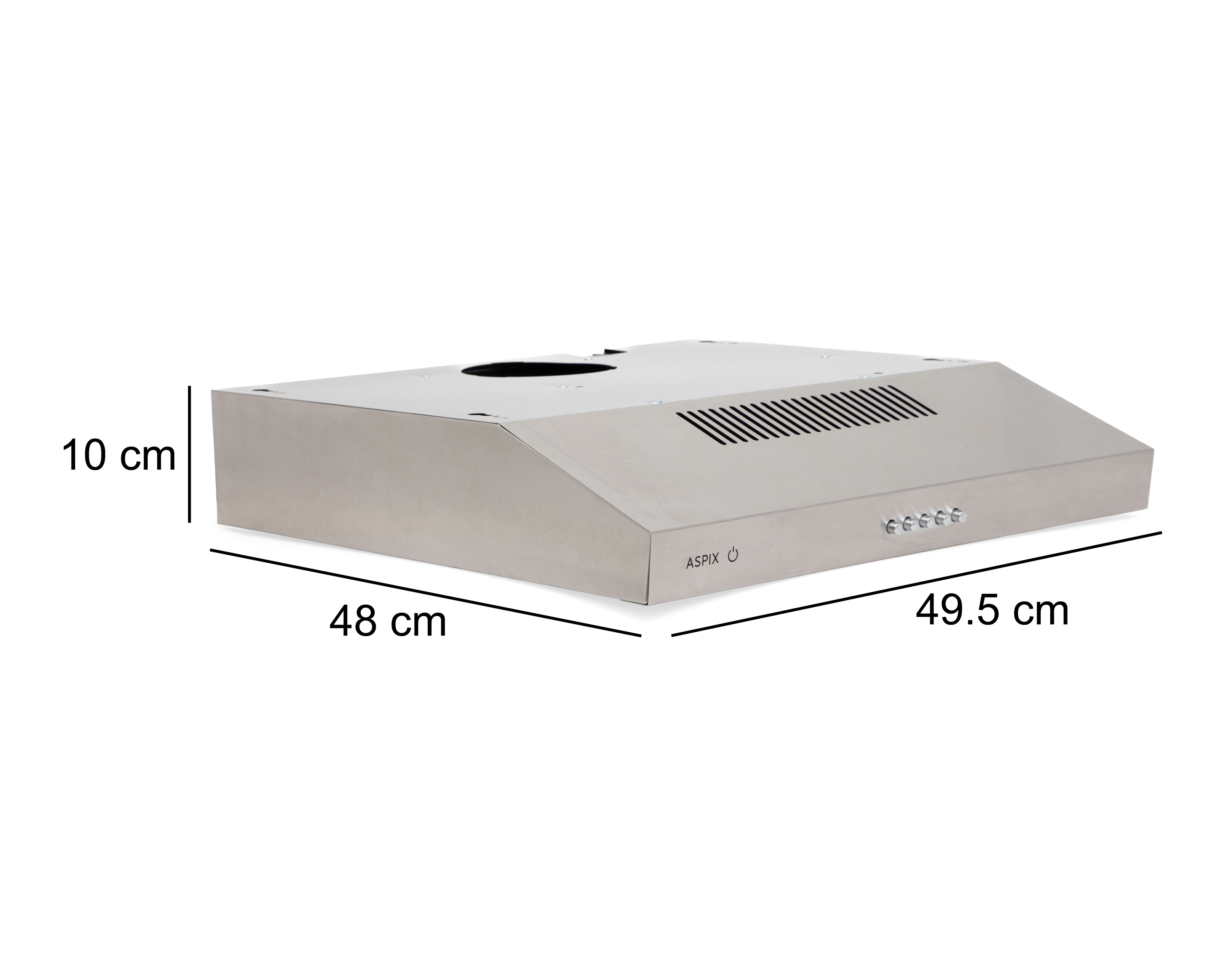 Foto 6 | Foto 6 | Campana de Pared Aspix 49.5 cm Acero Inoxidable