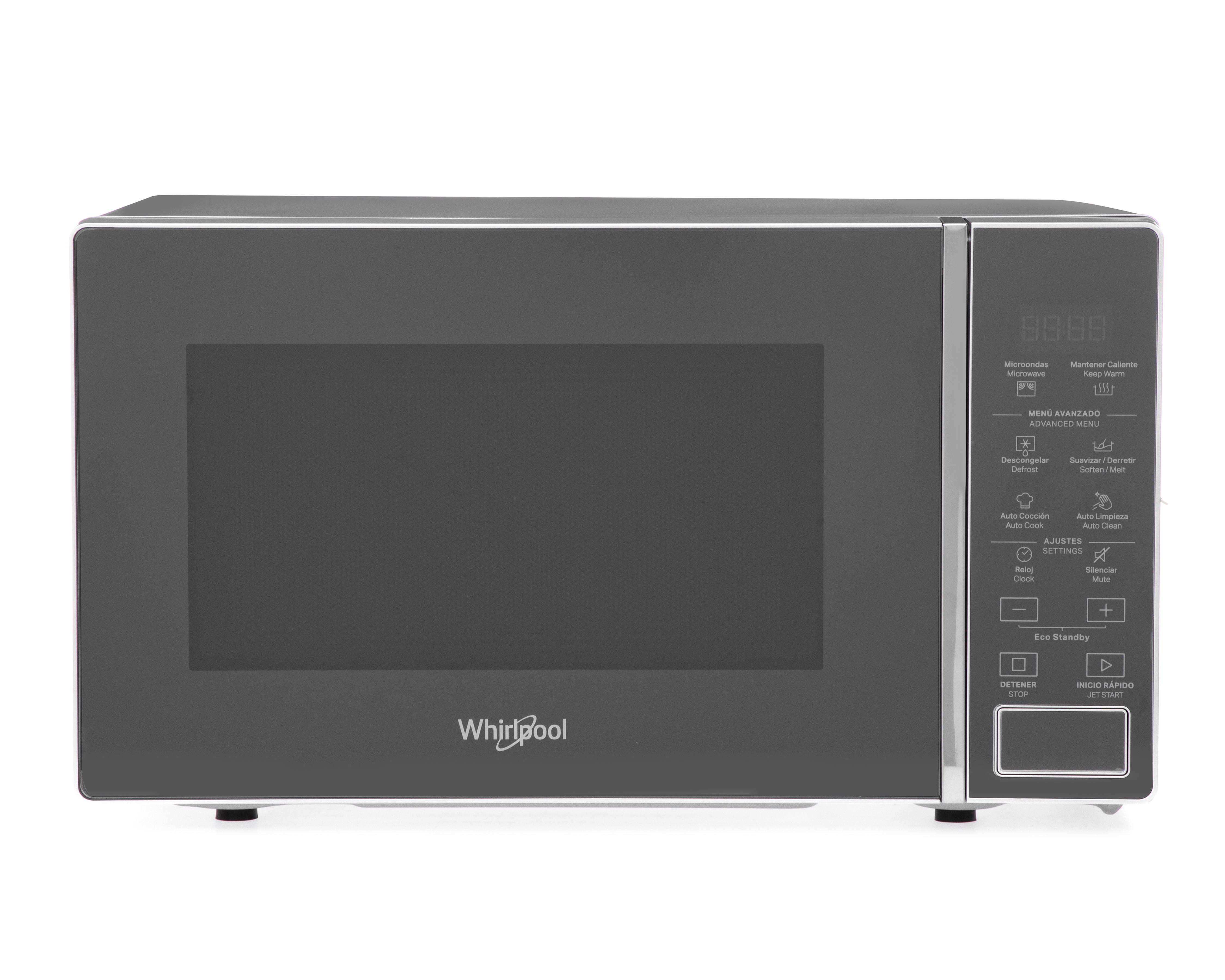 Horno de Microondas Whirlpool 0.7 Pies WM1807DCPL Plateado