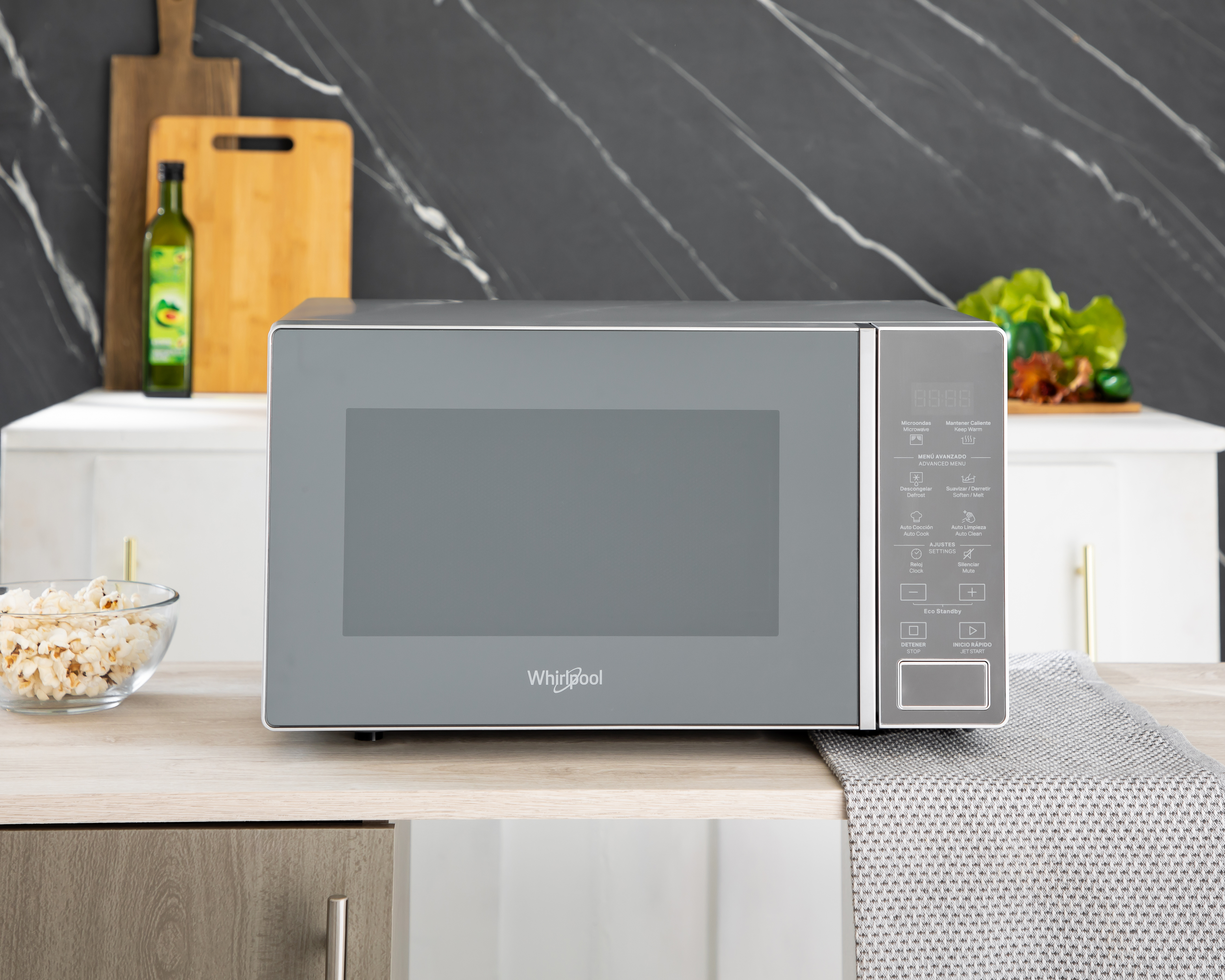 Foto 6 | Foto 6 | Horno de Microondas Whirlpool 0.7 Pies WM1807DCPL Plateado