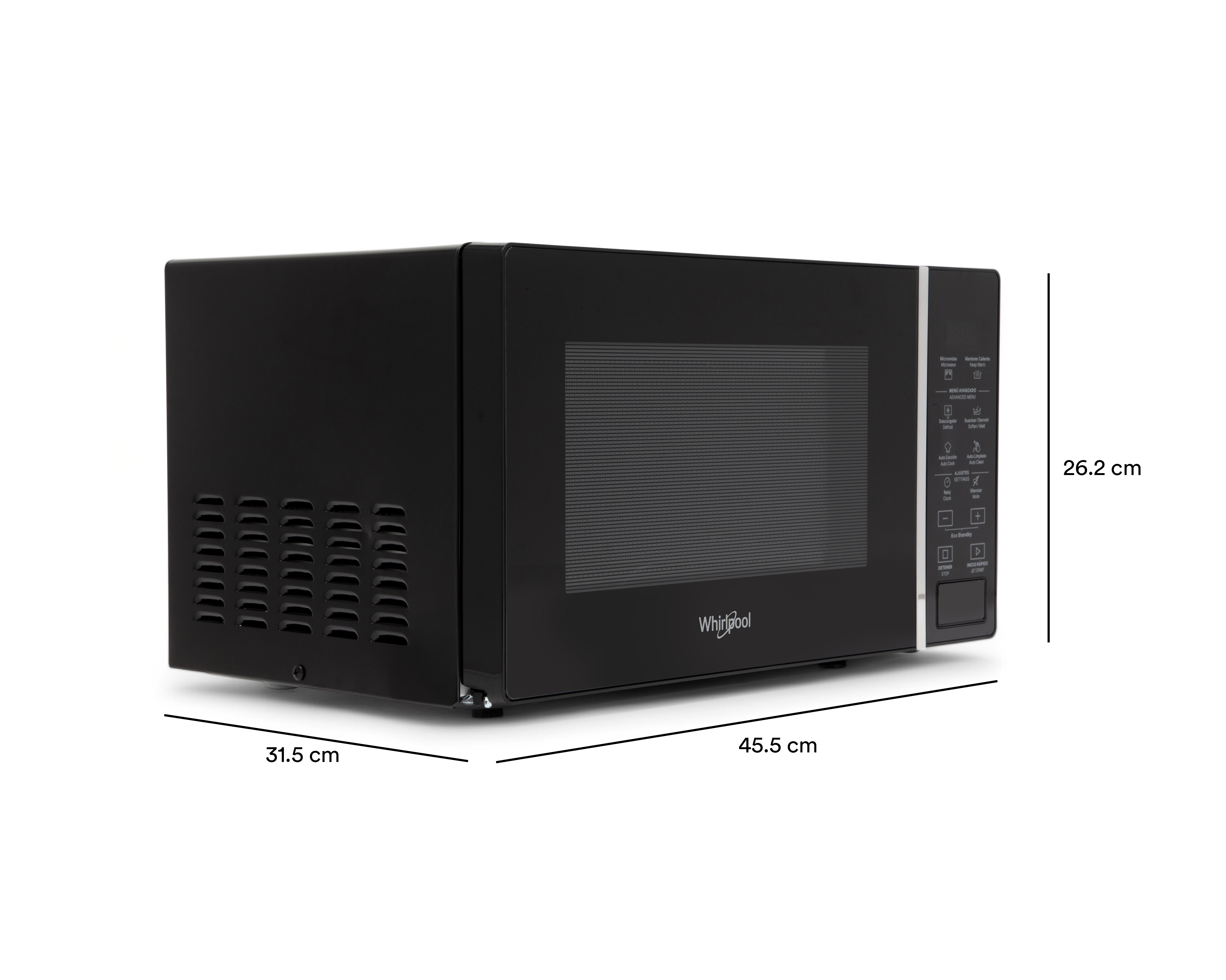 Foto 7 | Foto 7 | Horno de Microondas Whirlpool 0.7 Pies WM1807BCPL Negro