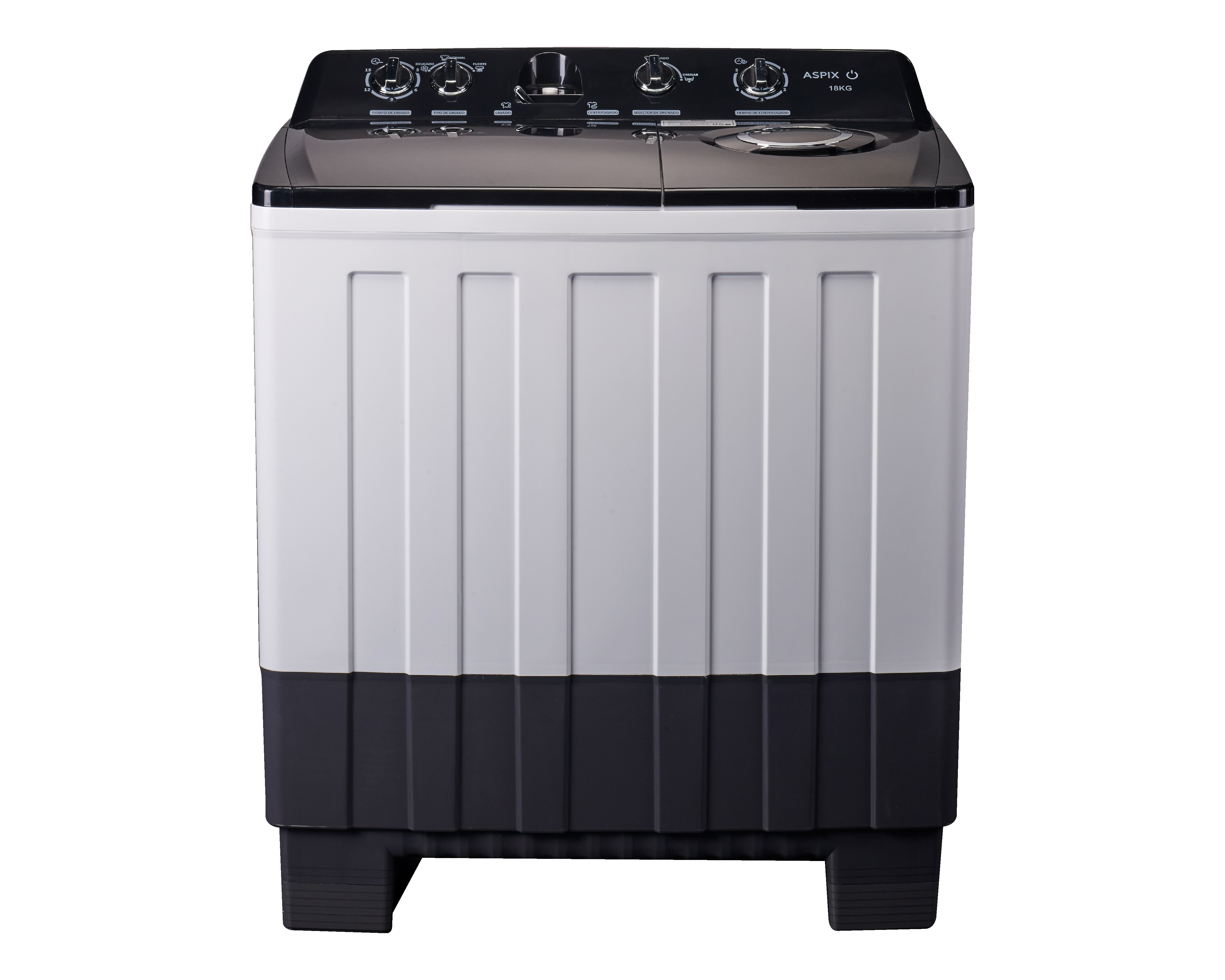 Foto 1 | Foto 1 | Lavadora Aspix Doble Tina AX24TTW18KNPL 18 kg Negra