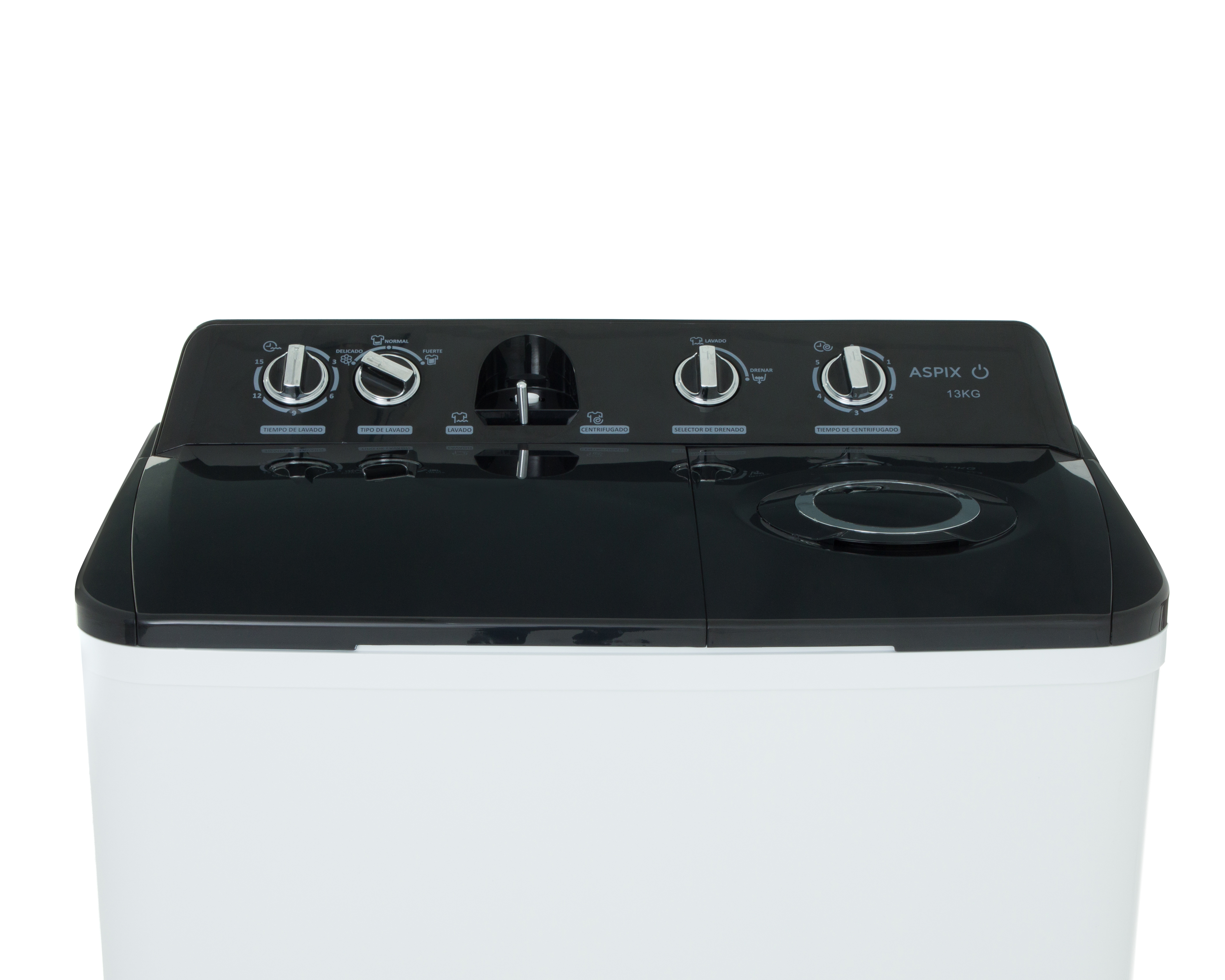 Foto 3 | Foto 3 | Lavadora Aspix Semiautomática AX24TTW13KNPL 13 kg Negra