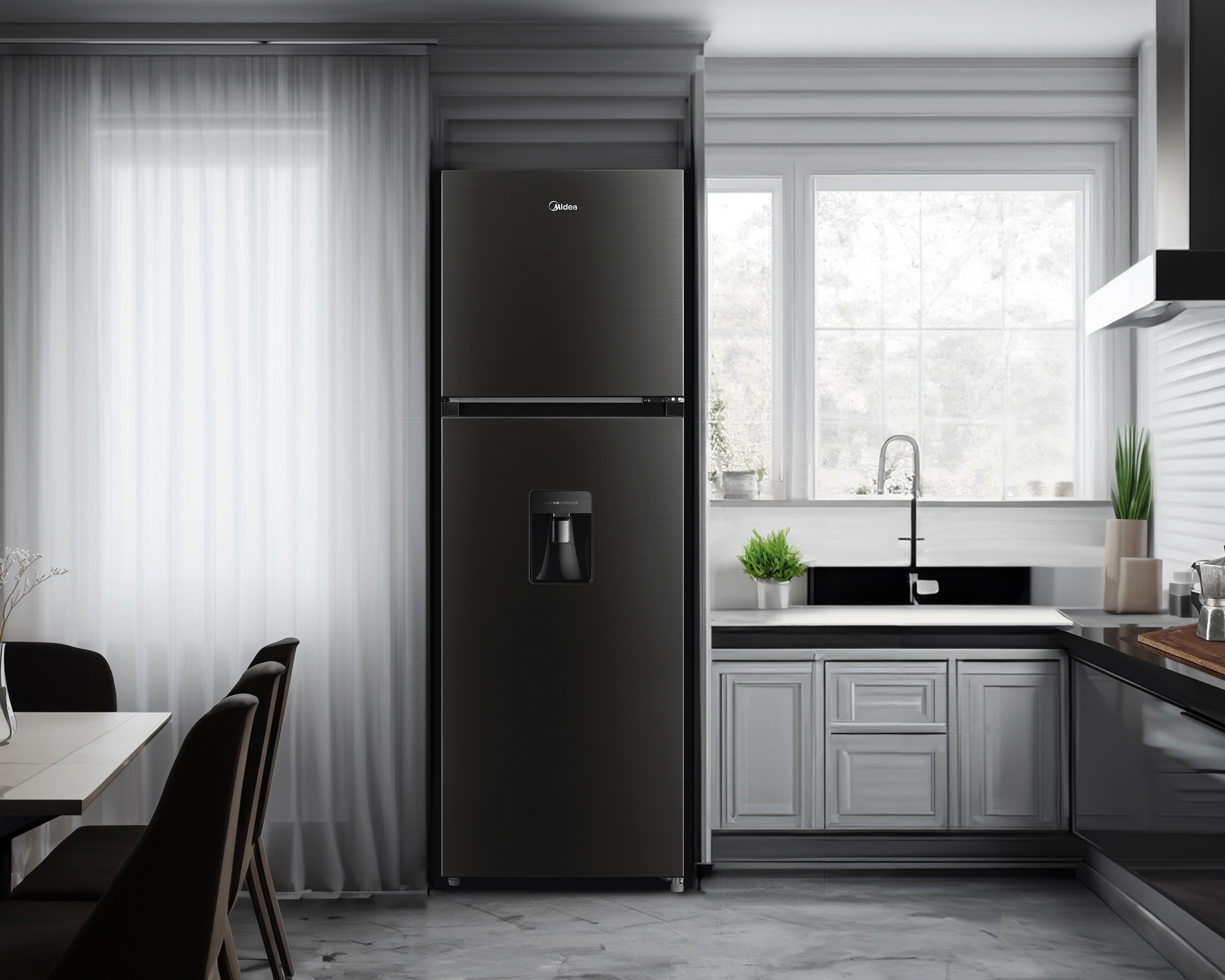 Foto 5 | Foto 5 | Refrigerador Midea Top Mount 10 Pies Negro MDRT385MTM28WD