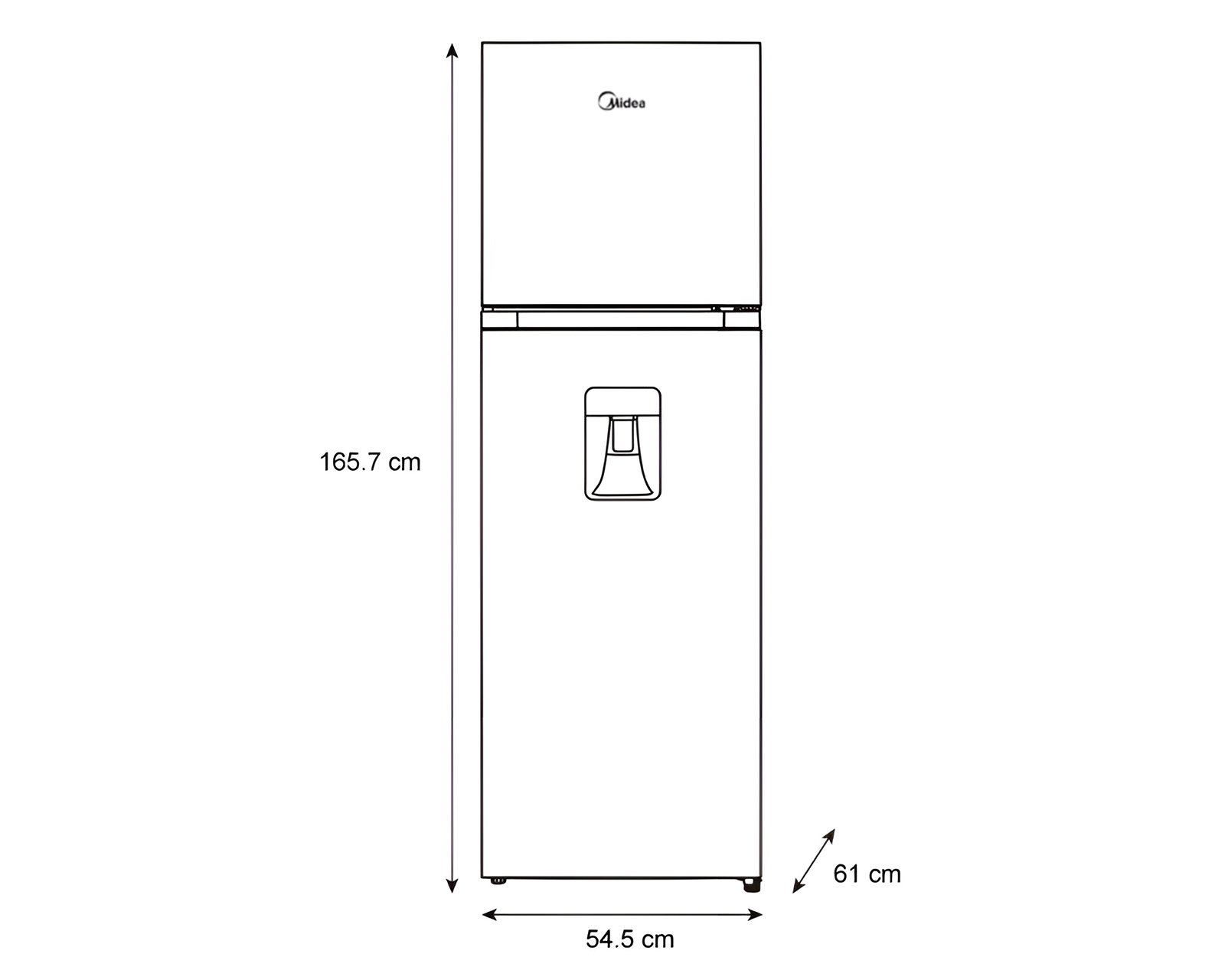 Foto 6 | Foto 6 | Refrigerador Midea Top Mount 10 Pies Negro MDRT385MTM28WD