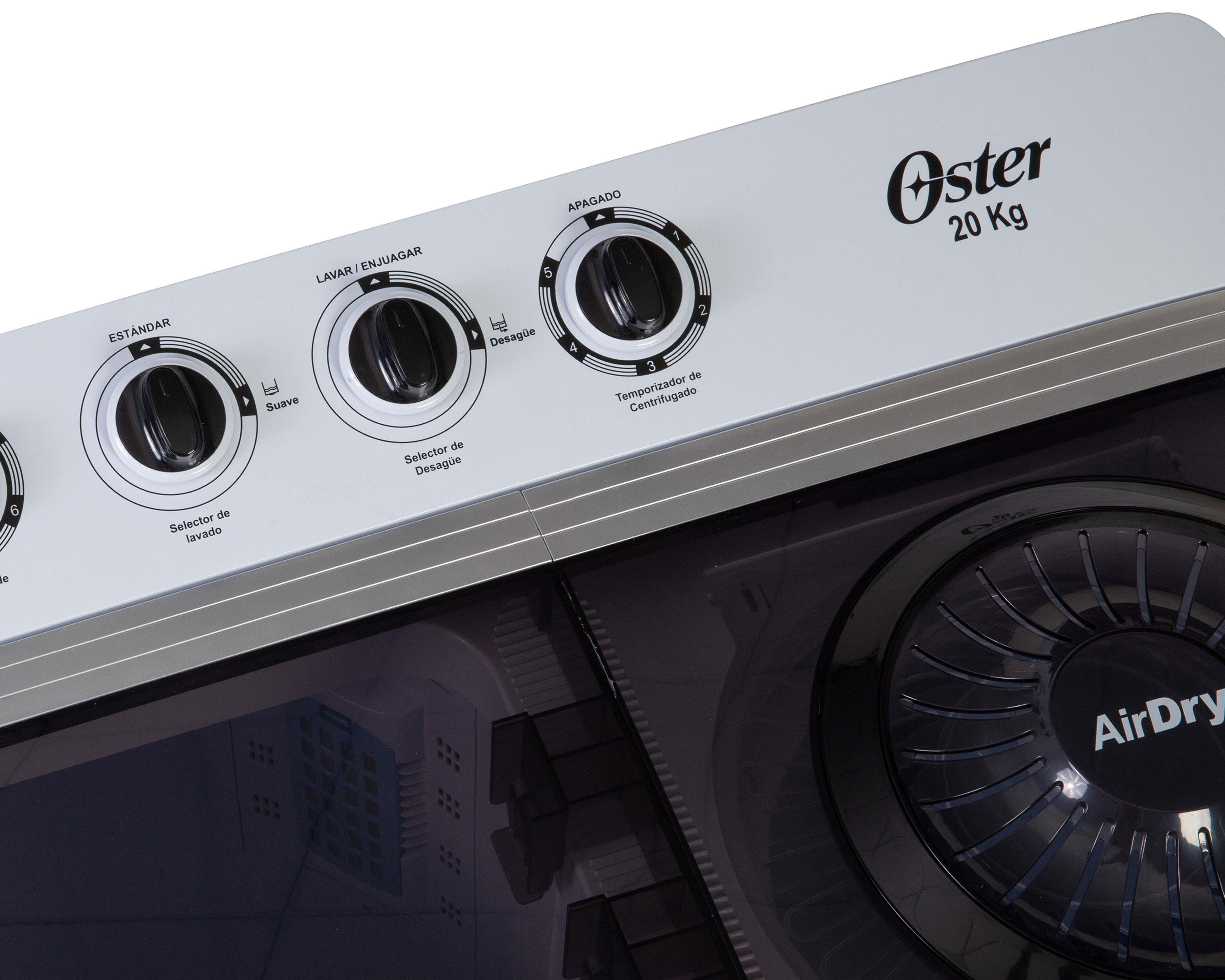Foto 4 pulgar | Foto 3 | Lavadora Oster Doble Tina OS-SAWMK0020W 20 kg Gris