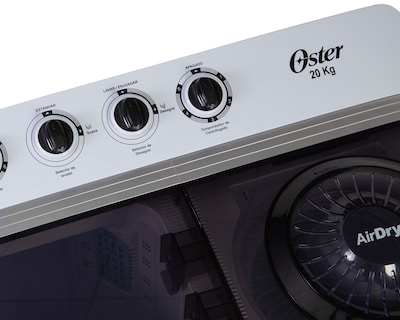 Foto 3 | Foto 3 | Lavadora Oster Doble Tina OS-SAWMK0020W 20 kg Gris