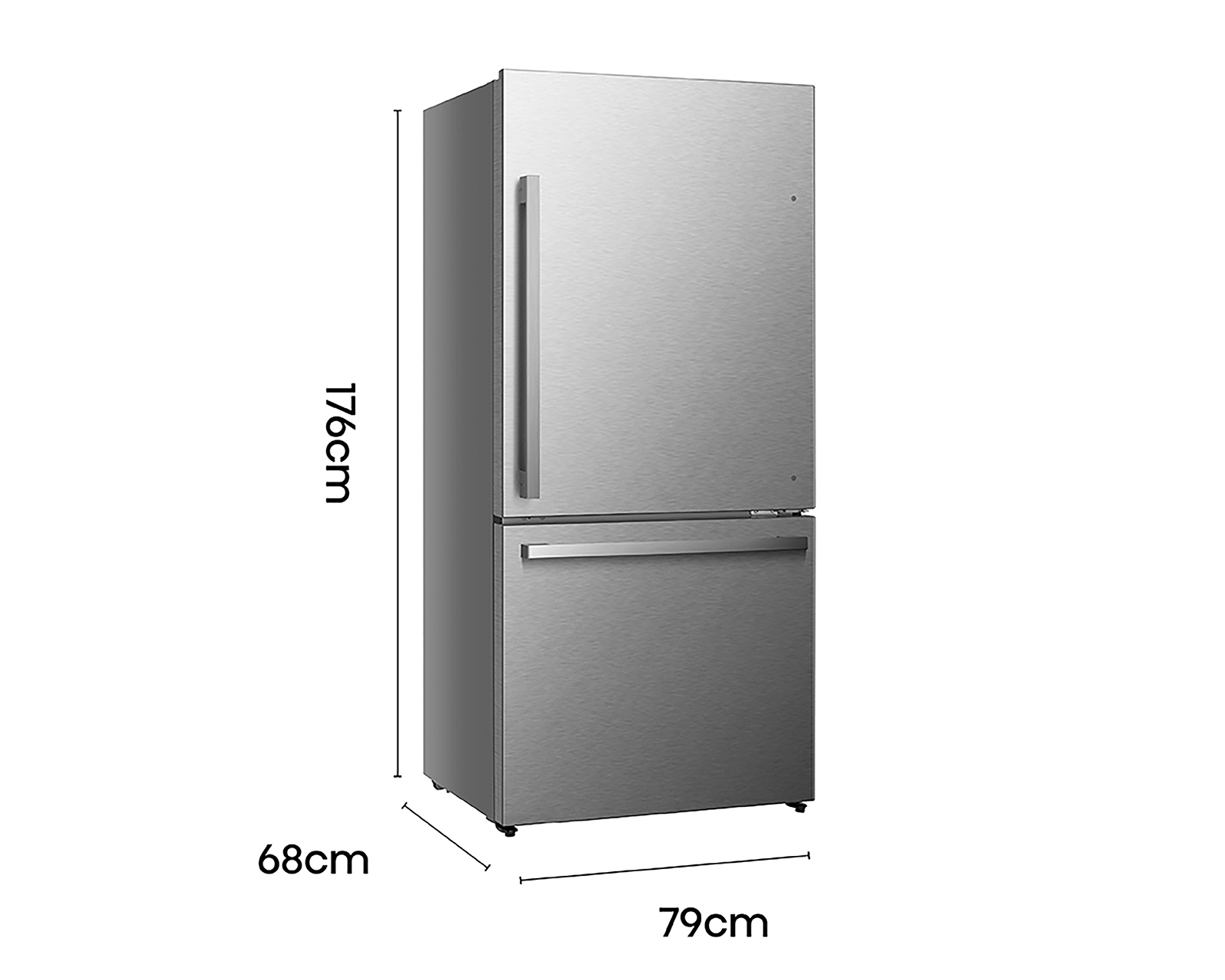 Foto 5 | Foto 5 | Refrigerador Hisense Bottom Mount 17 Pies Plateado RB18N6CDX1
