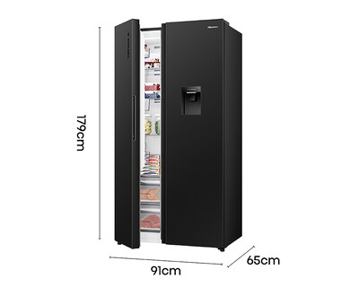 Foto 7 | Foto 7 | Refrigerador Hisense Side by Side 20 Pies Negro RS20N6WBX