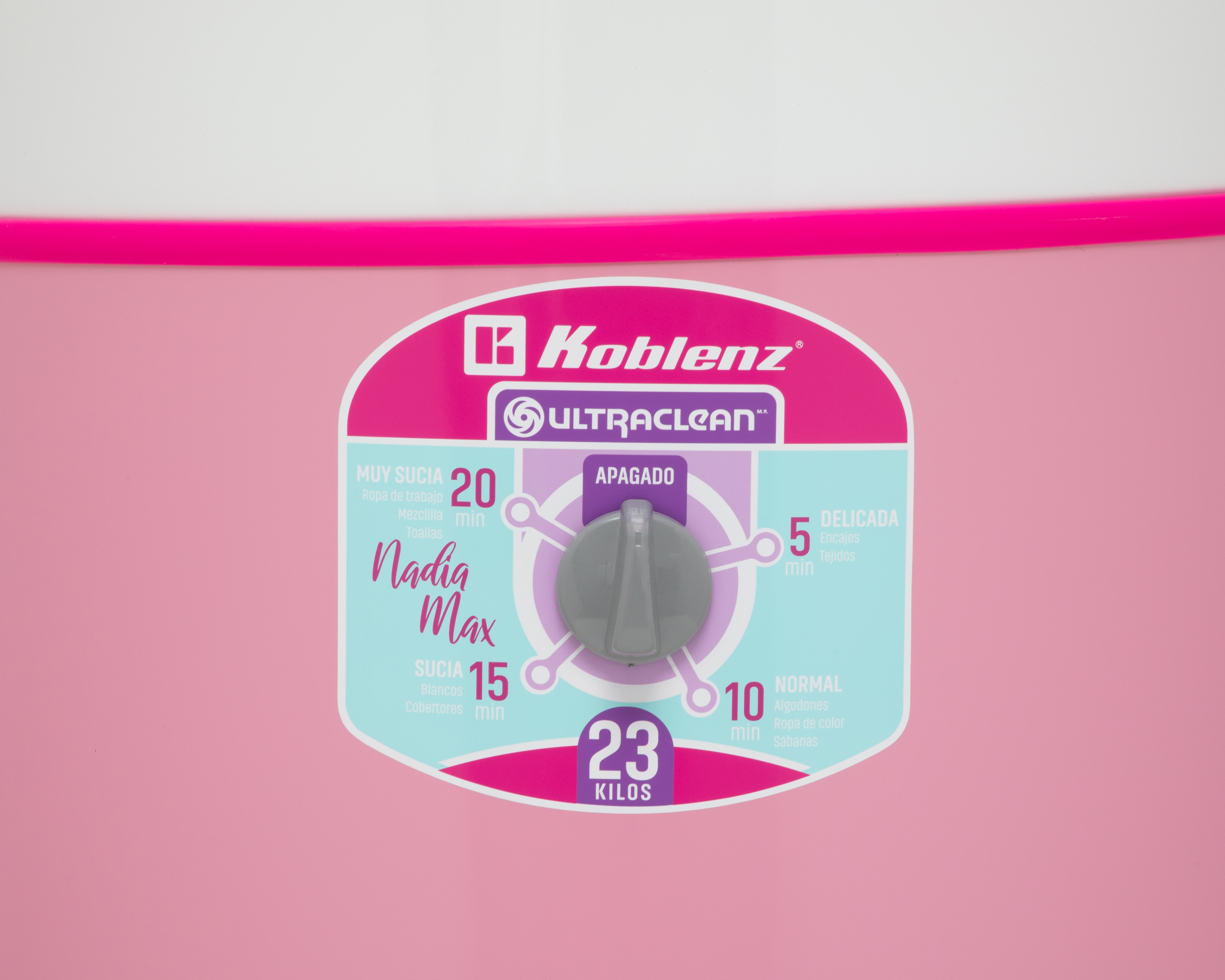 Foto 2 | Foto 2 | Lavadora Koblenz Tina Redonda LRK-2311A Nadia Max 23 kg Rosa
