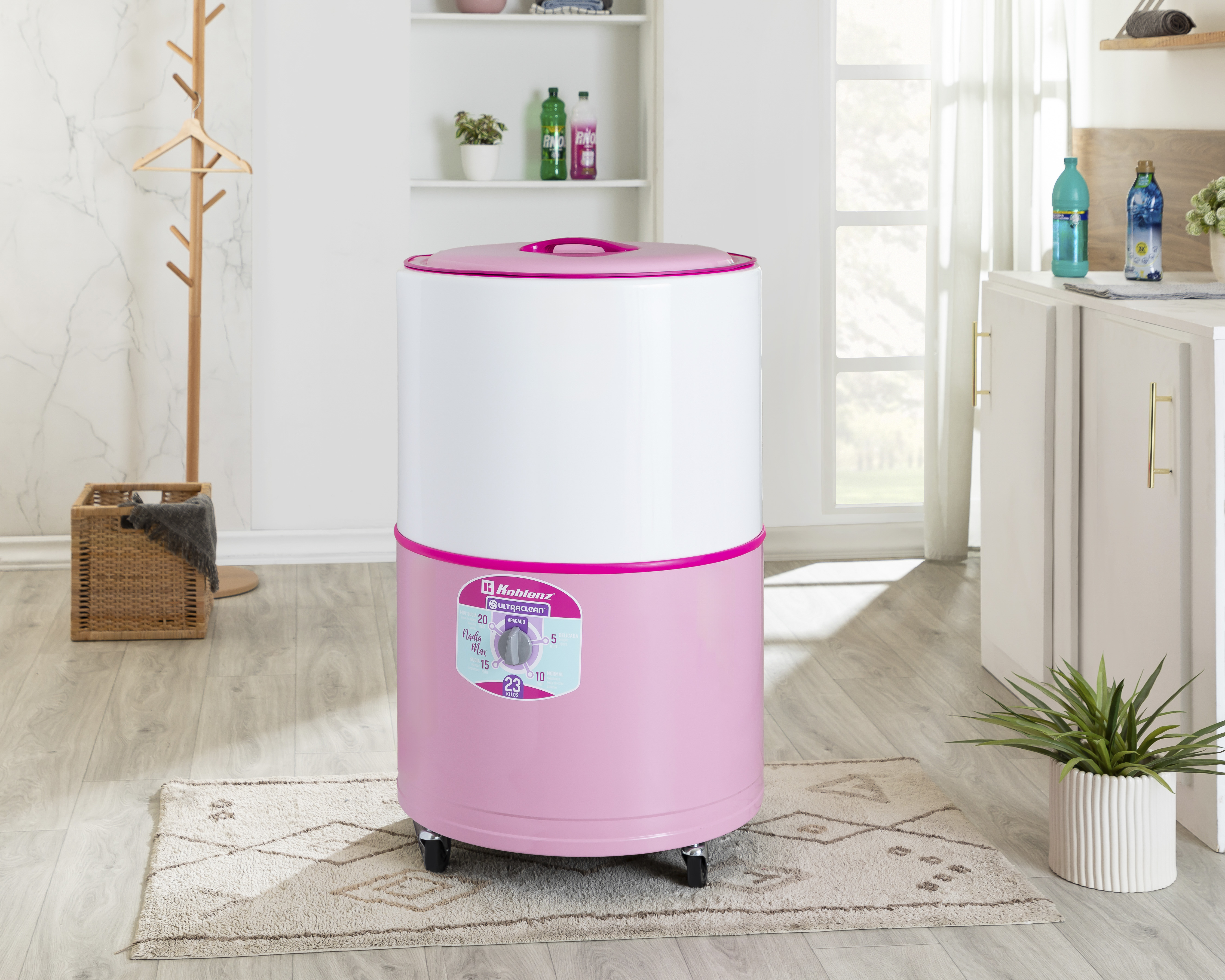 Foto 5 | Foto 5 | Lavadora Koblenz Tina Redonda LRK-2311A Nadia Max 23 kg Rosa