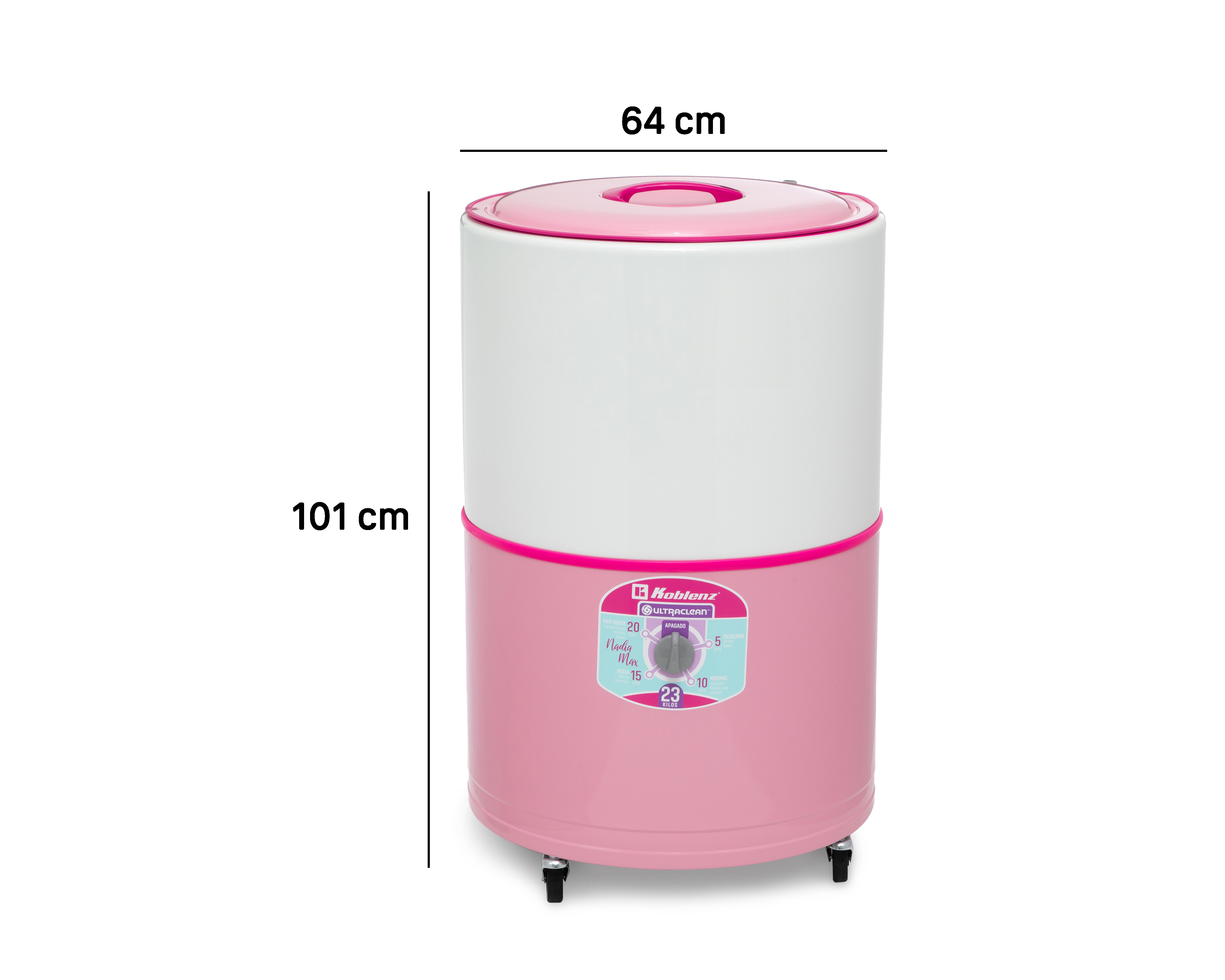 Foto 6 | Foto 6 | Lavadora Koblenz Tina Redonda LRK-2311A Nadia Max 23 kg Rosa