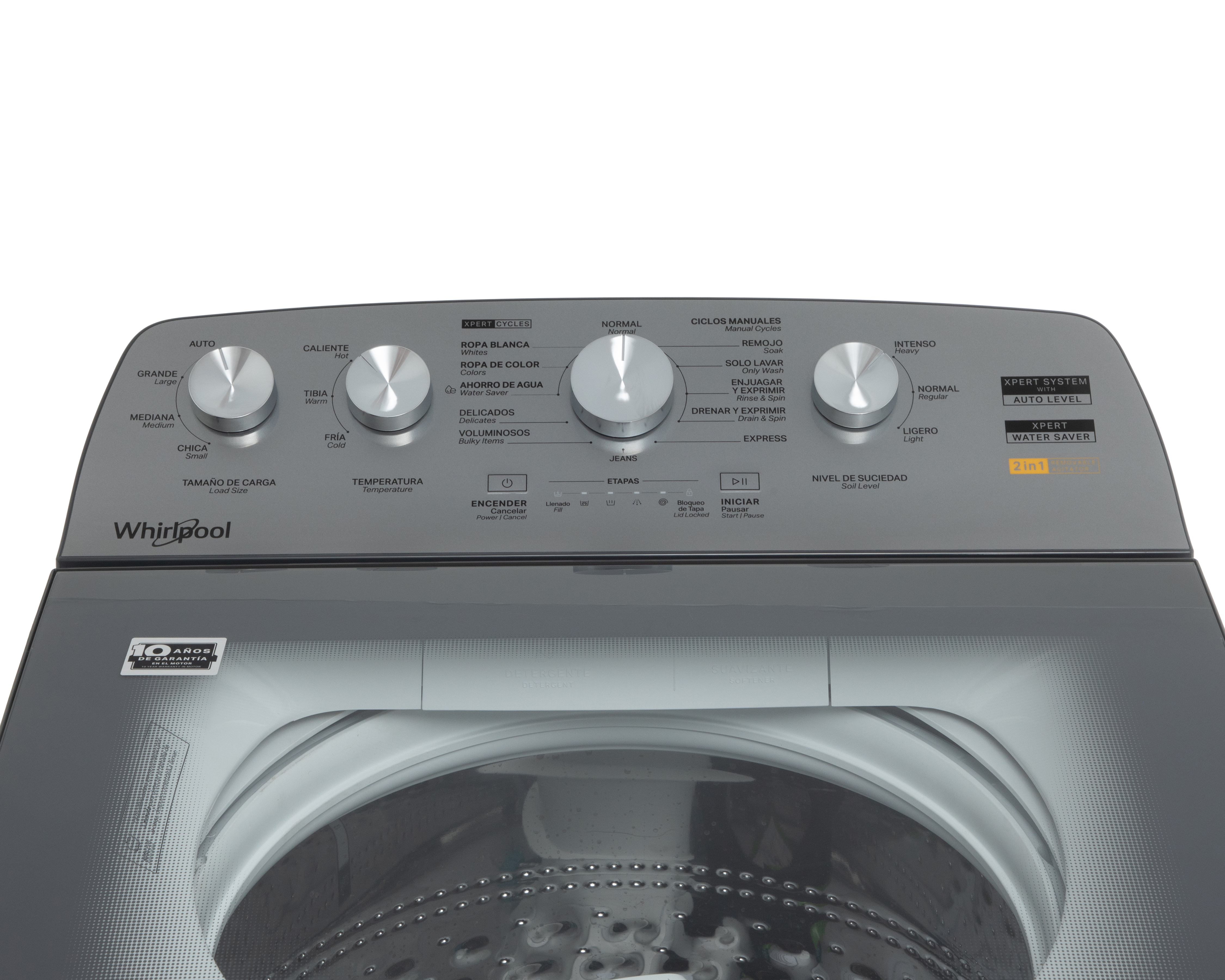 Foto 4 pulgar | Foto 3 | Lavadora Whirlpool Automática 8MWTW2654WRM 26 kg Blanca