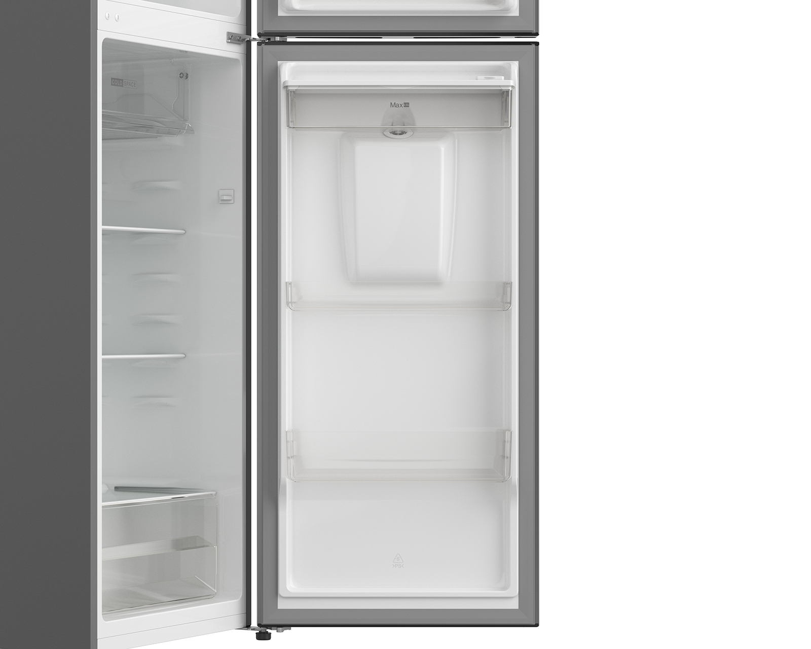 Foto 4 pulgar | Foto 3 | Refrigerador Whirlpool Top Mount 9 Pies Silver WT32409D 9P