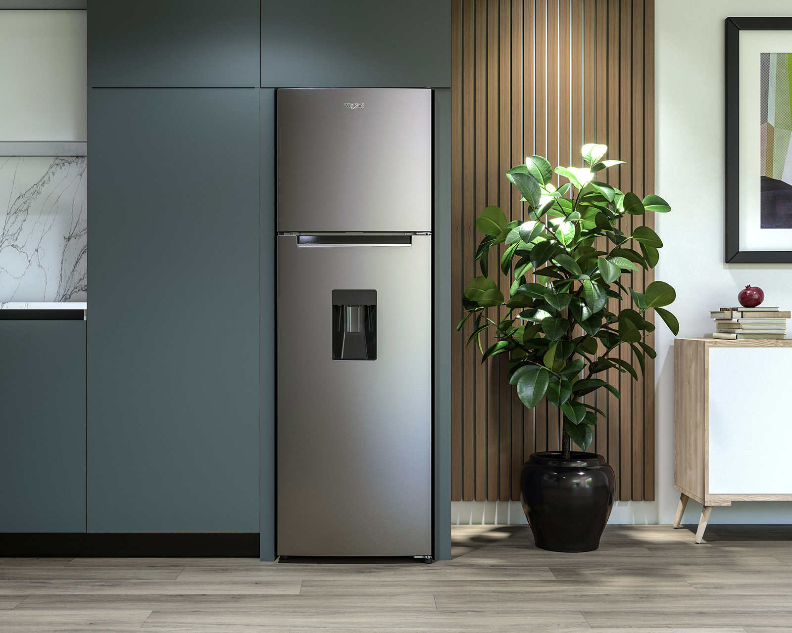 Foto 8 pulgar | Foto 7 | Refrigerador Whirlpool Top Mount 9 Pies Silver WT32409D 9P