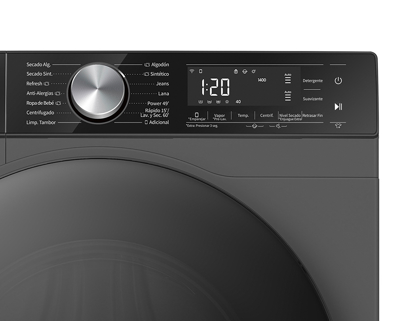 Foto 4 | Foto 4 | Lavasecadora Hisense Digital WD5S1645BB 16/10 kg Negra
